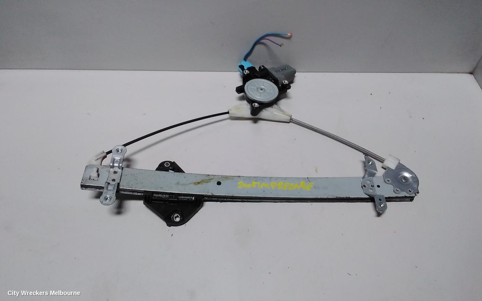 SUBARU IMPREZA 2009 Right Front Window Reg/Motor