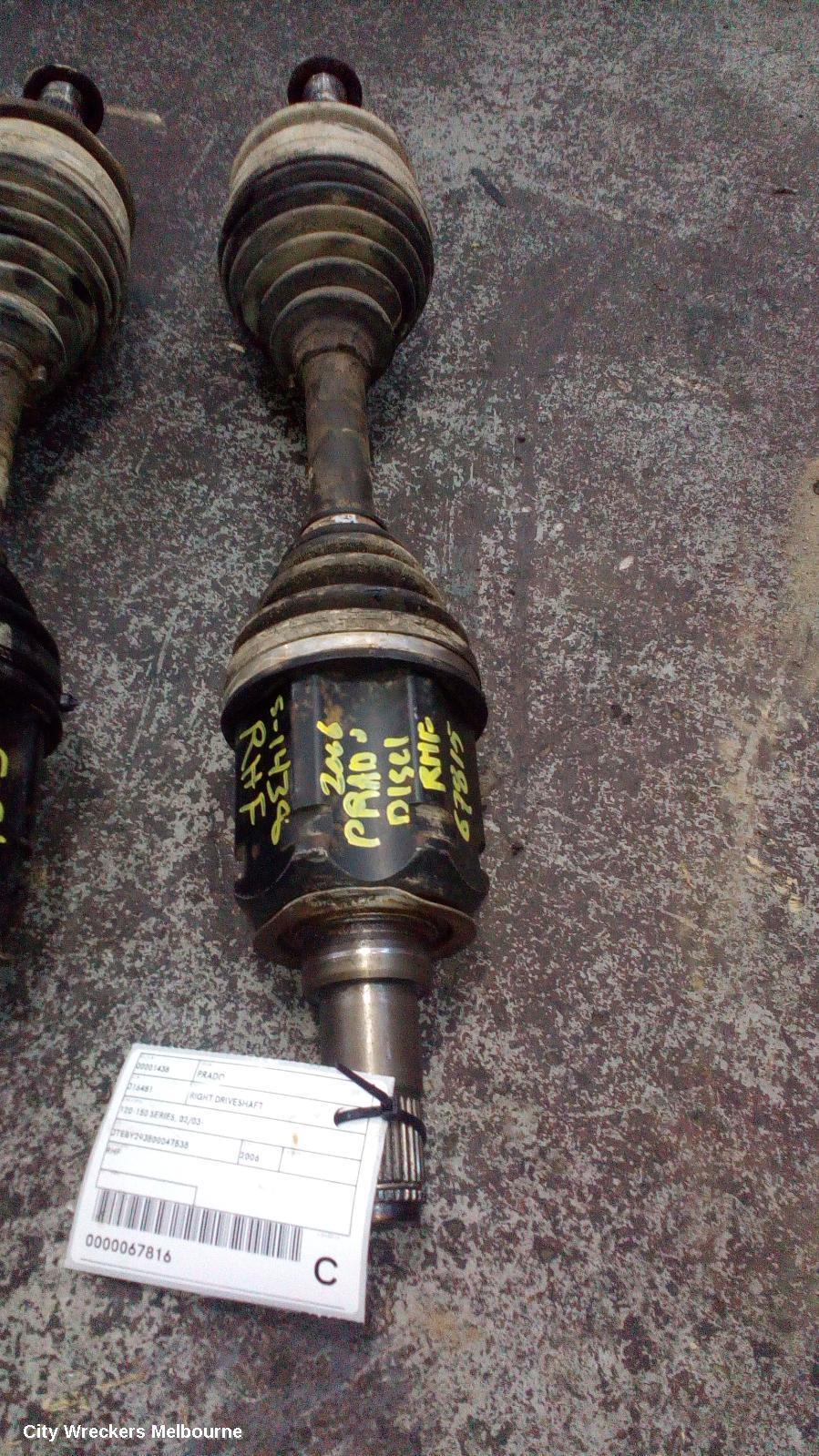 TOYOTA PRADO 2006 Right Driveshaft