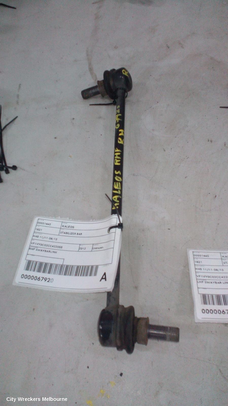 RENAULT KALEOS 2012 Stabiliser Bar