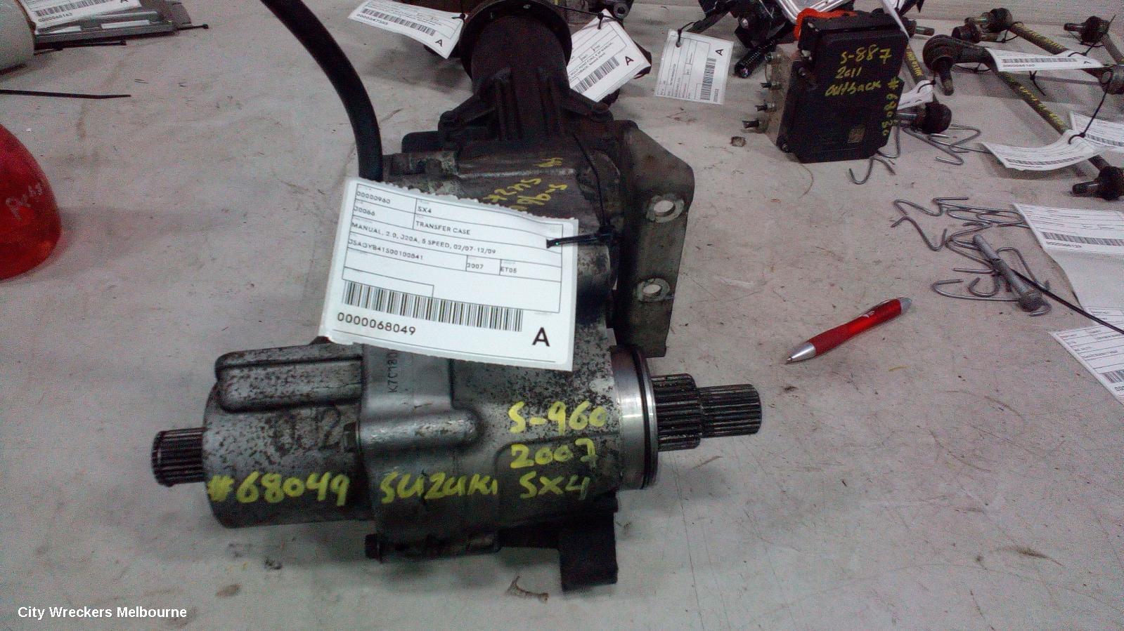 SUZUKI SX4 2007 Transfer Case