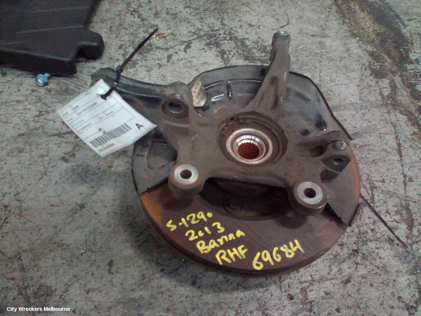 HOLDEN BARINA 2013 Right Front Hub Assembly