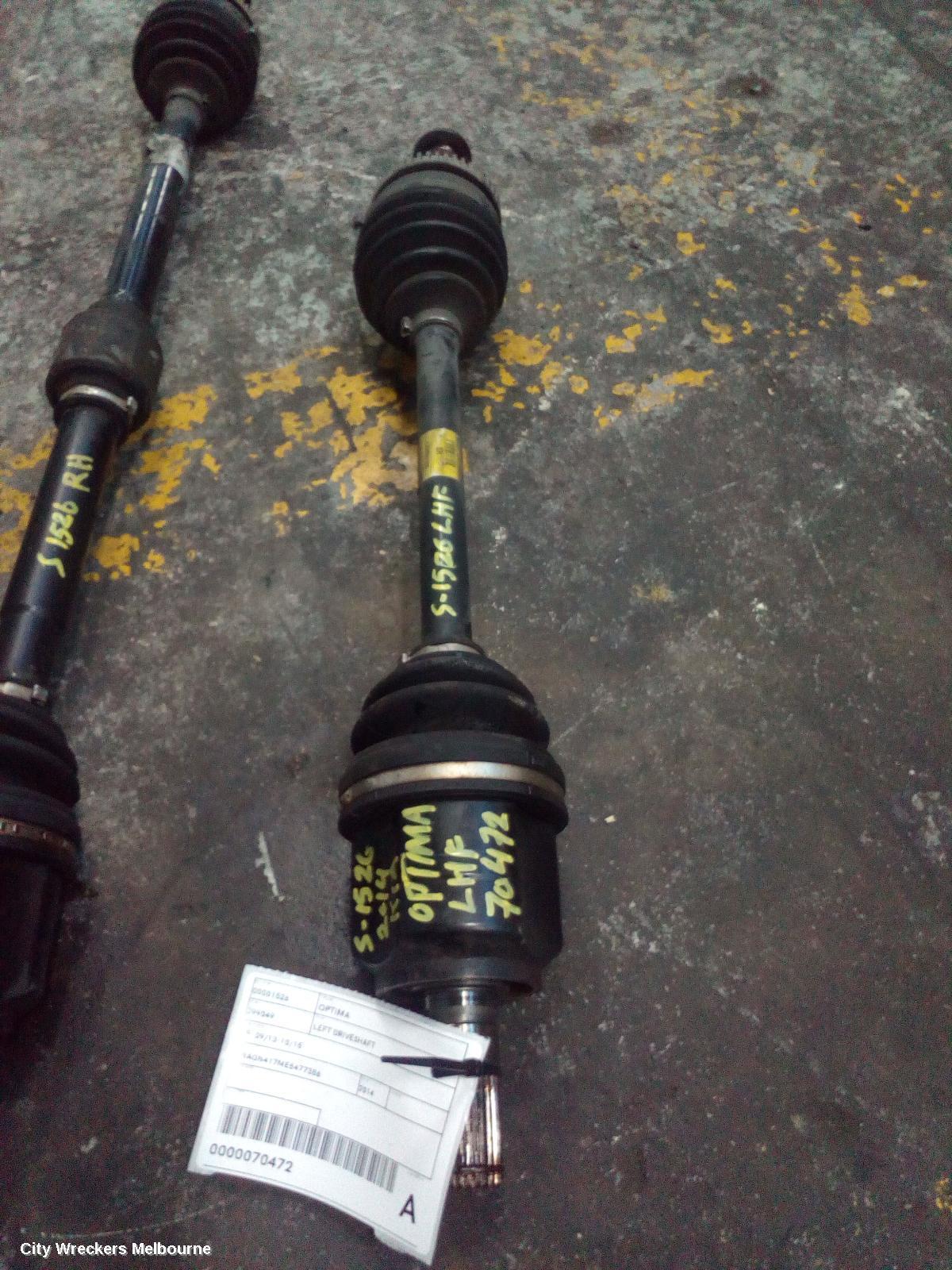 KIA OPTIMA 2014 Left Driveshaft