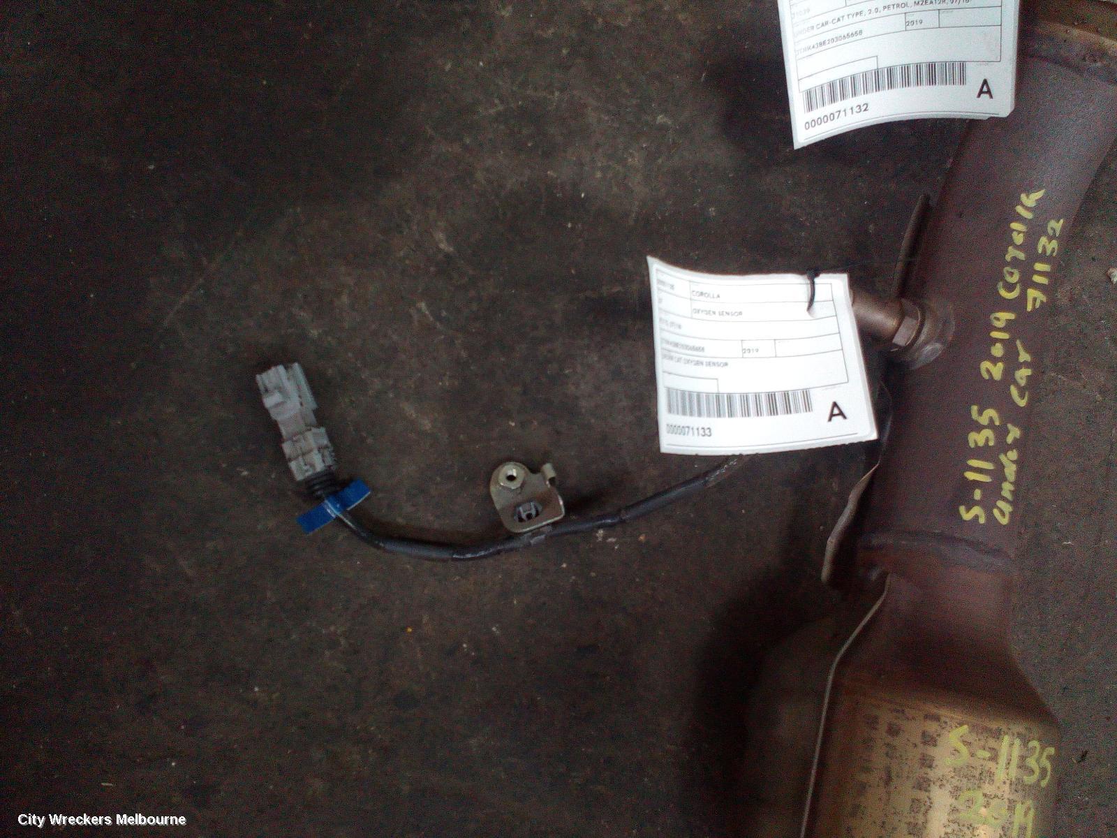 TOYOTA COROLLA 2019 Oxygen Sensor