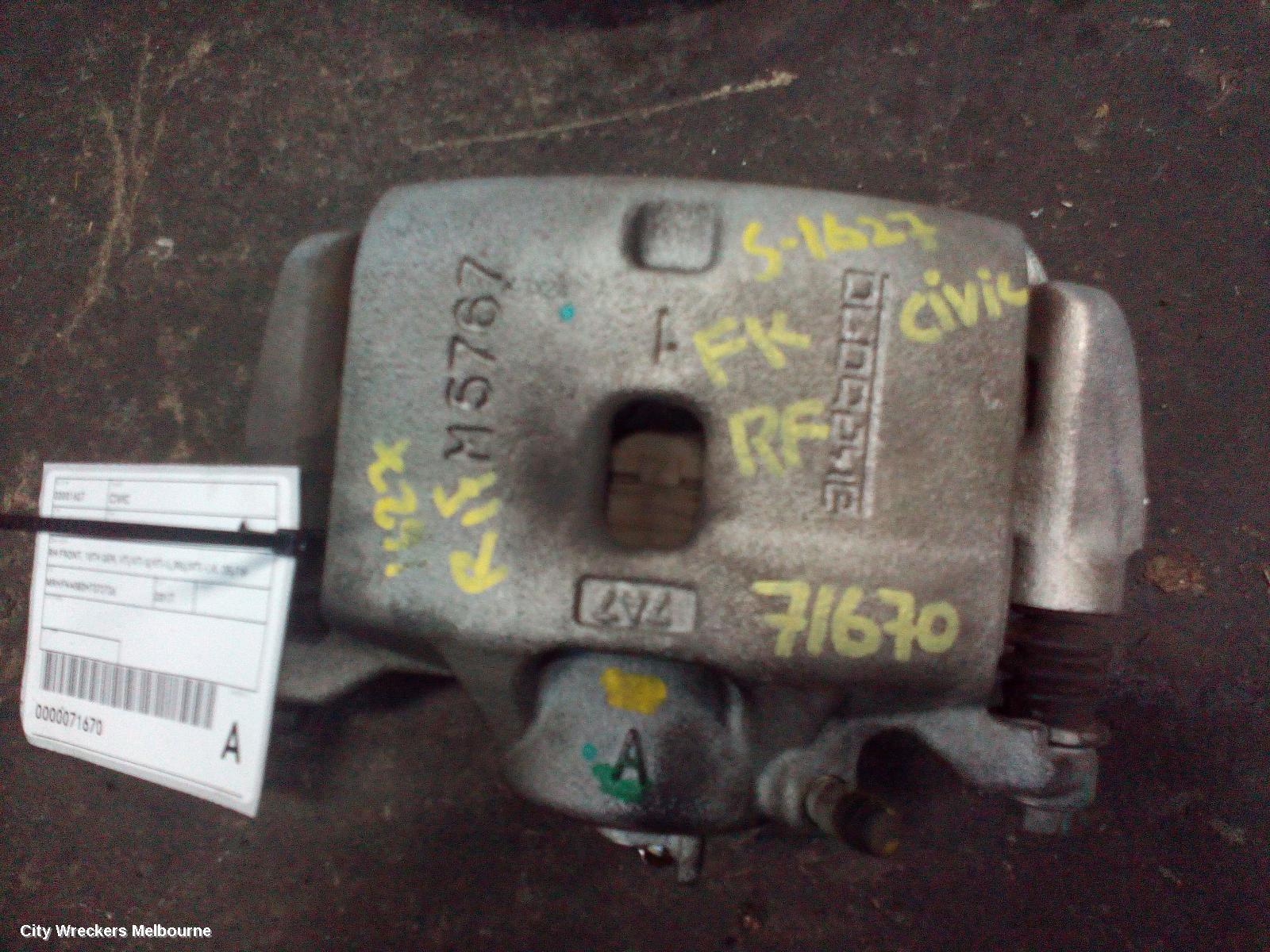 HONDA CIVIC 2017 Caliper