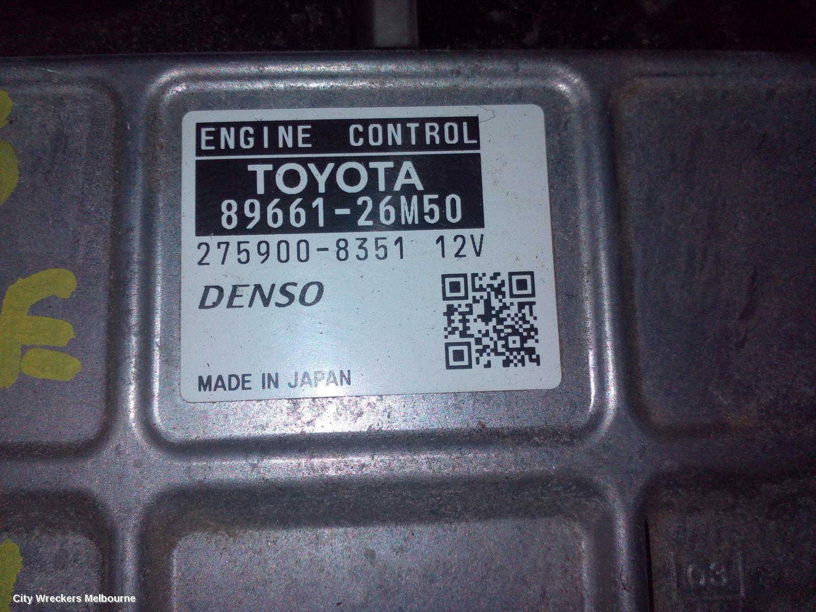 TOYOTA HIACE 2016 Ecu