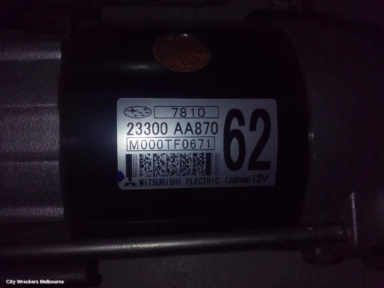 SUBARU IMPREZA 2017 Starter