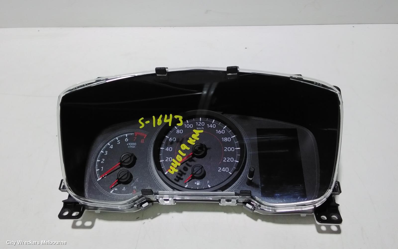 TOYOTA COROLLA 2019 Instrument Cluster