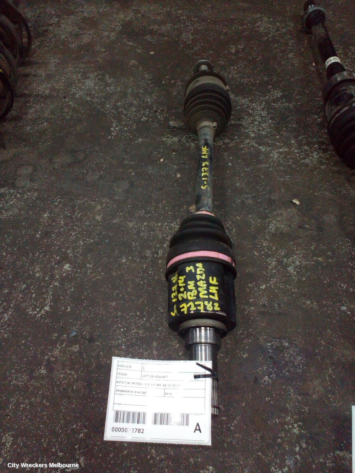 MAZDA 3 2014 Left Driveshaft