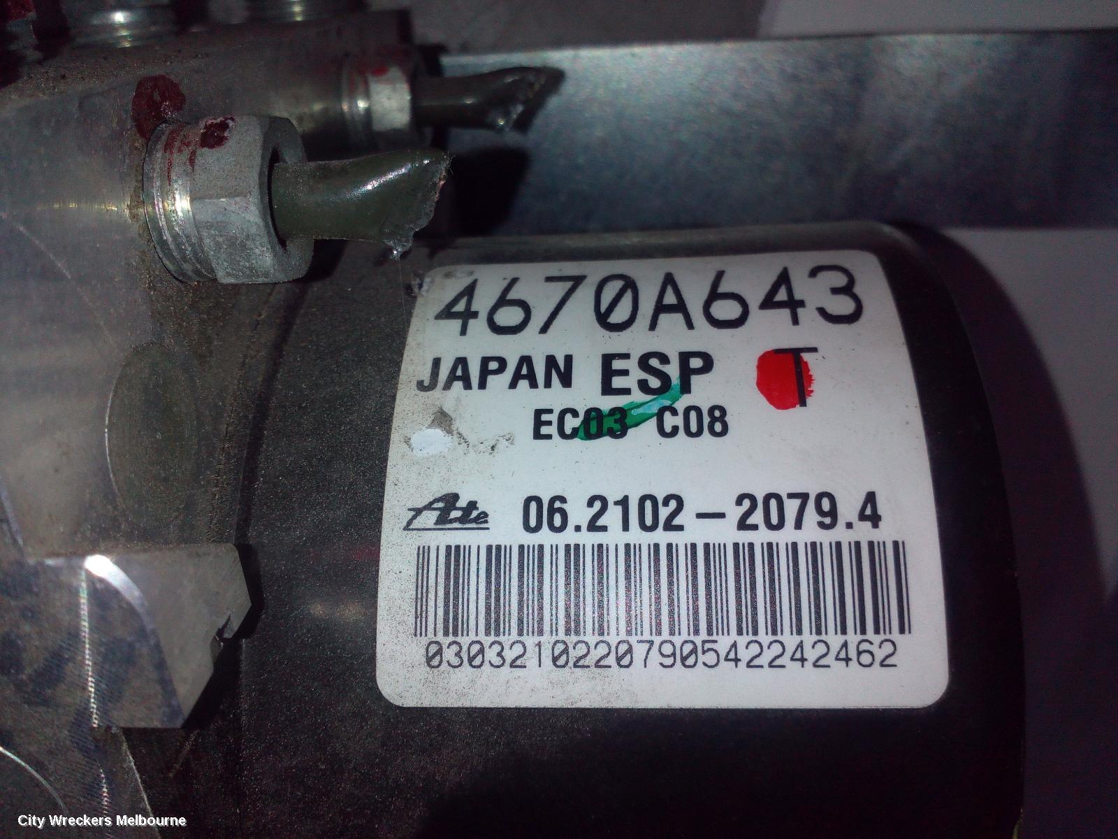 PEUGEOT 4008 2012 Abs Pump/Modulator