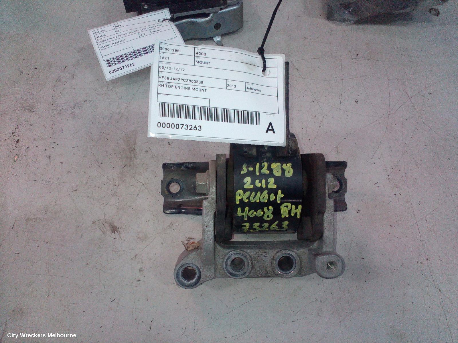 PEUGEOT 4008 2012 Mount