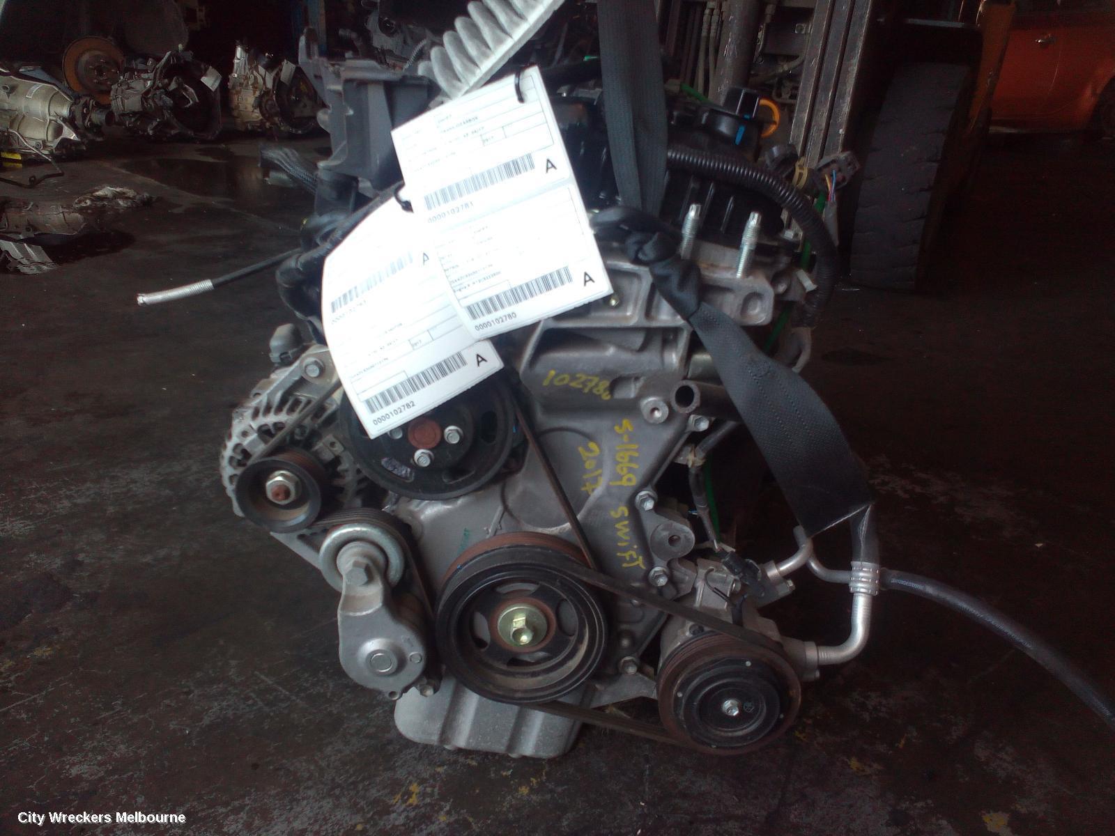 SUZUKI SWIFT 2017 Engine