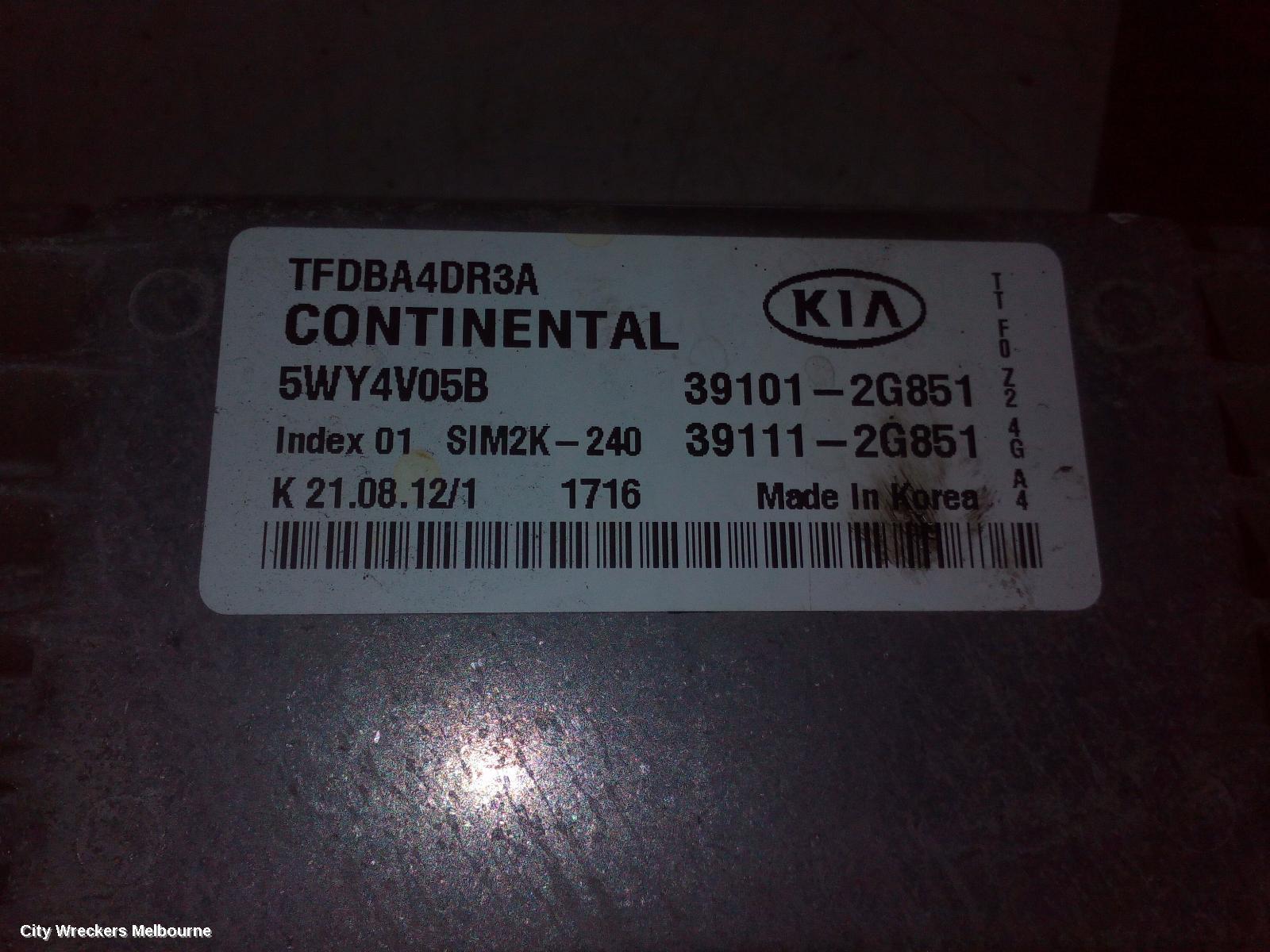 KIA OPTIMA 2012 Ecu