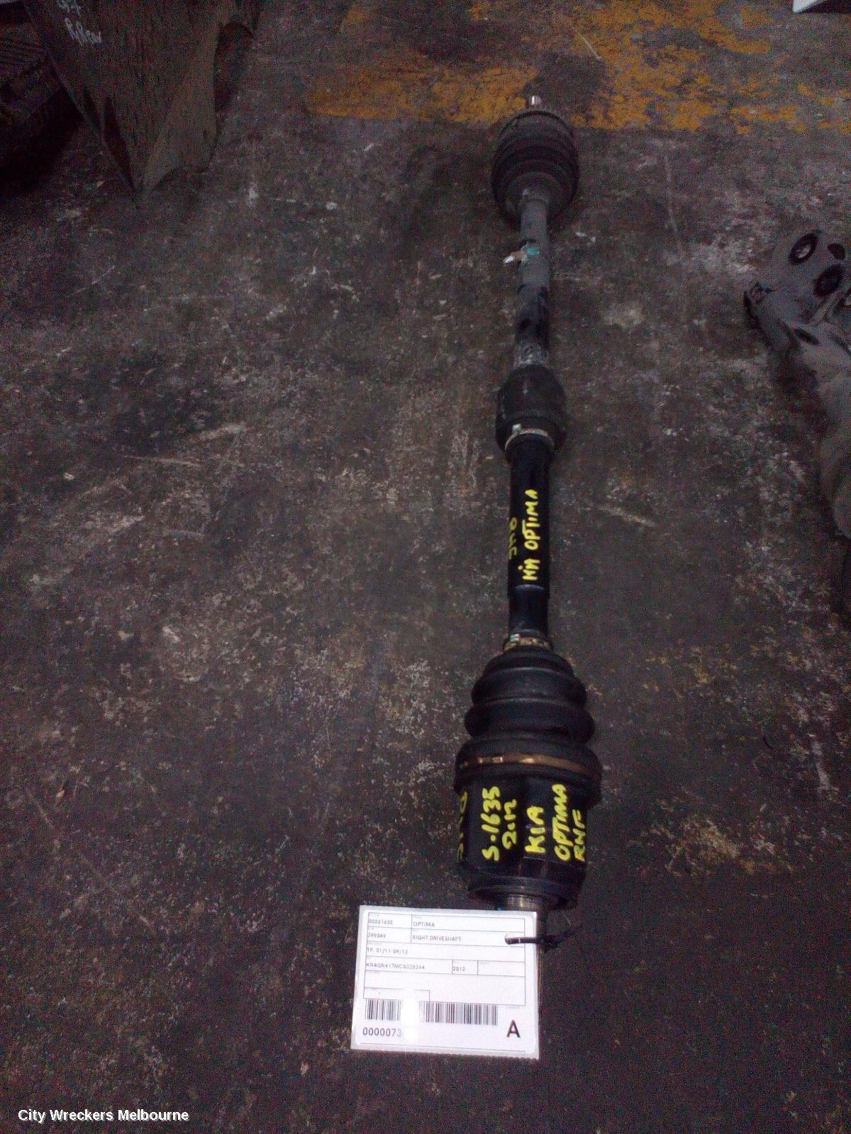 KIA OPTIMA 2012 Right Driveshaft