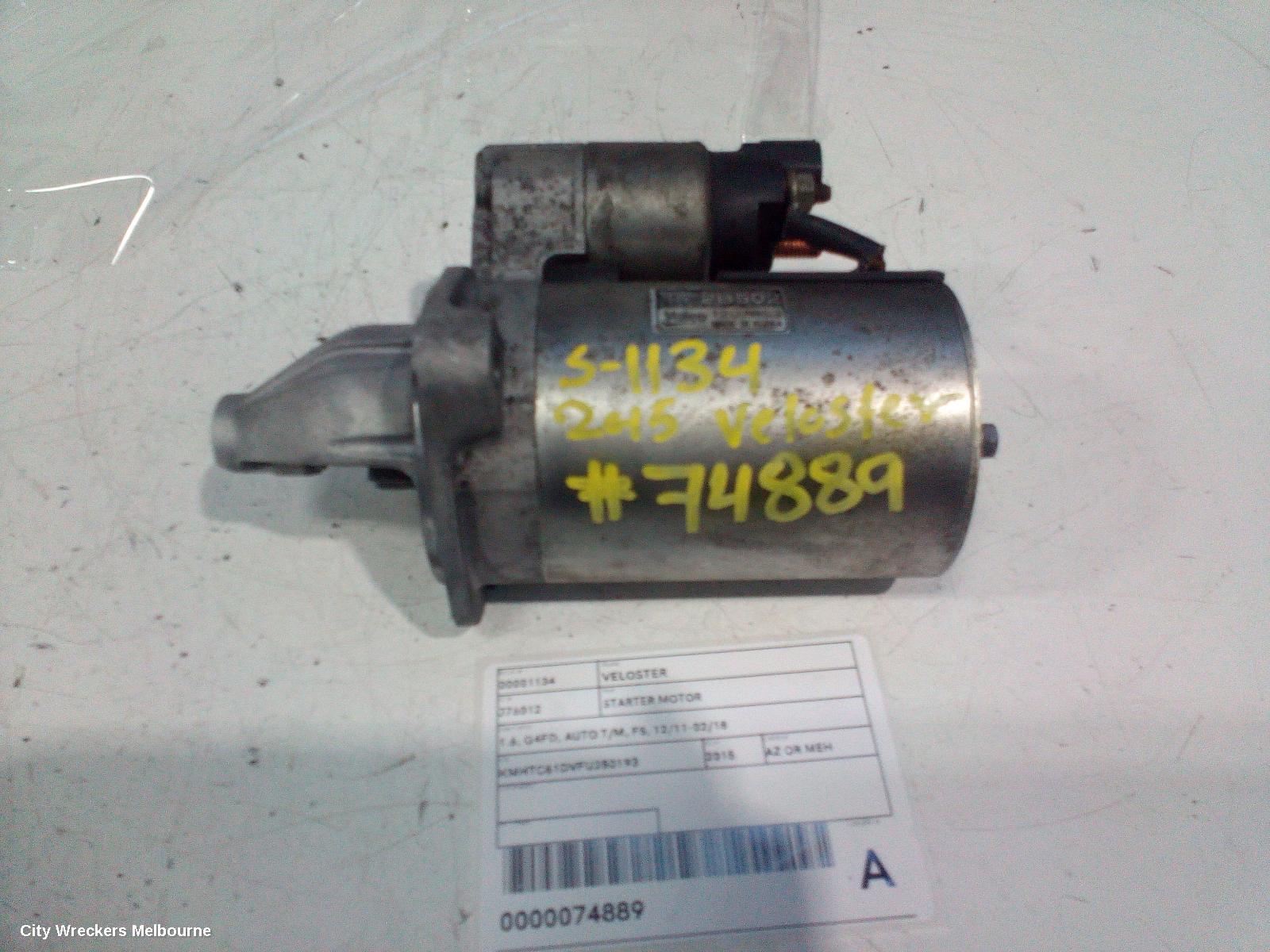 HYUNDAI VELOSTER 2015 Starter