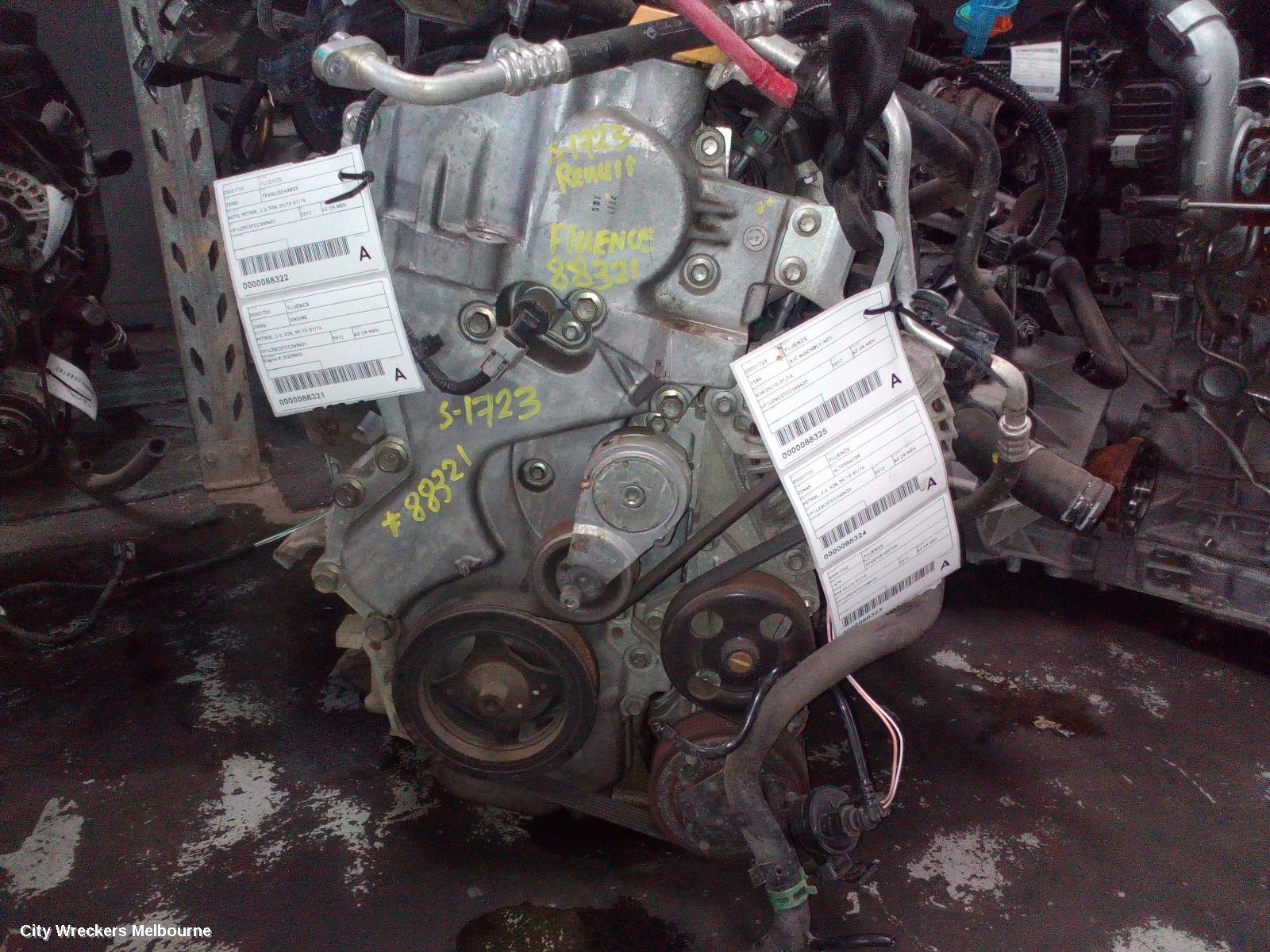 RENAULT FLUENCE 2012 Engine