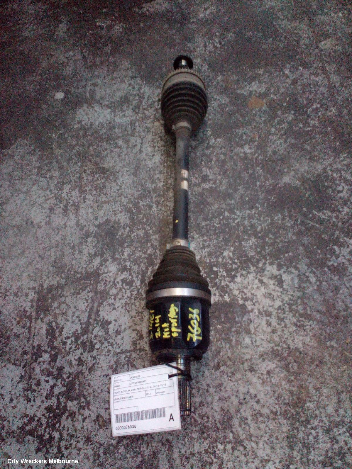 KIA SPORTAGE 2014 Left Driveshaft