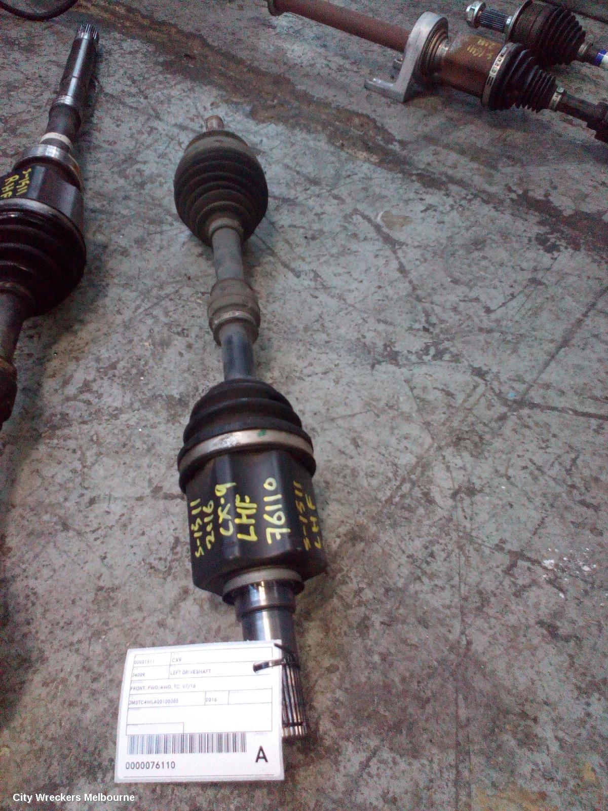 MAZDA CX9 2016 Left Driveshaft