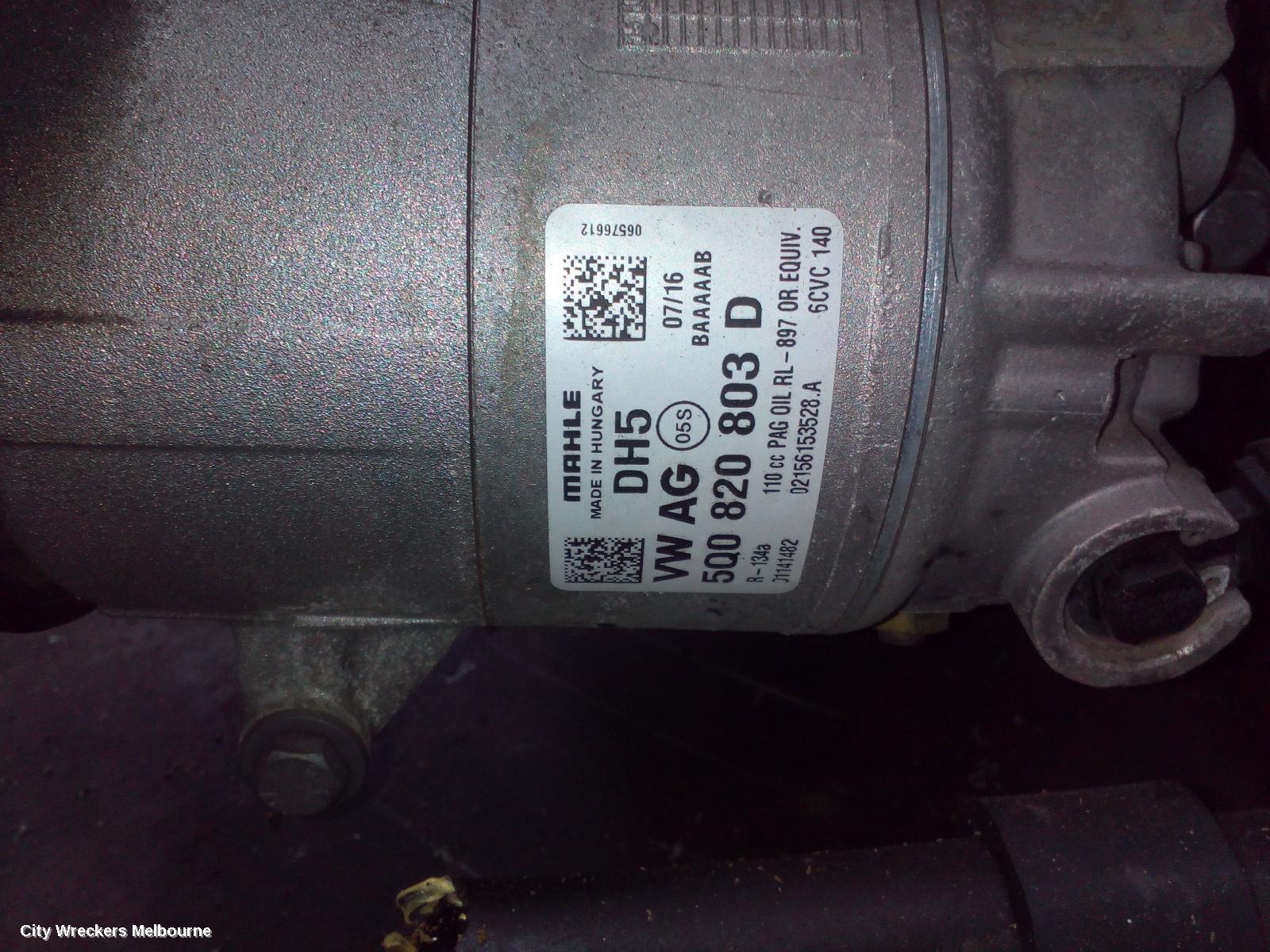 VOLKSWAGEN GOLF 2016 A/C Compressor