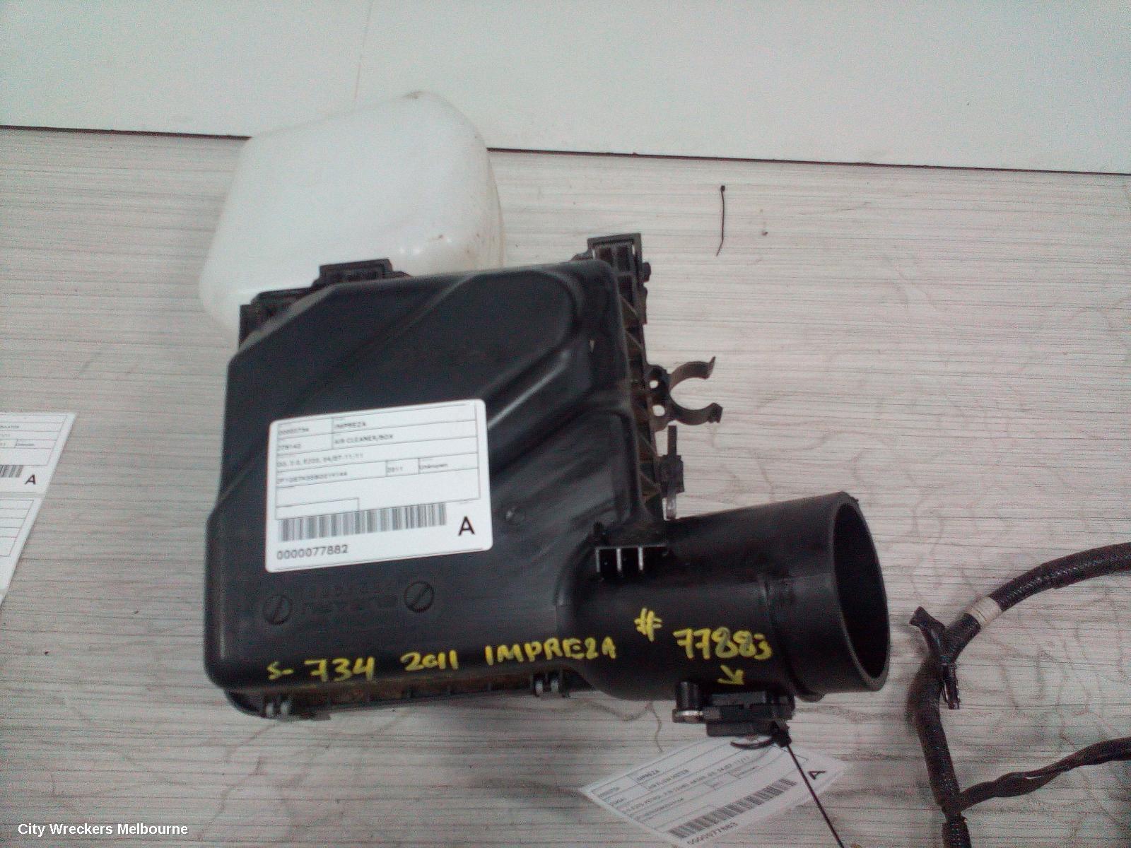 SUBARU IMPREZA 2011 Air Cleaner/Box