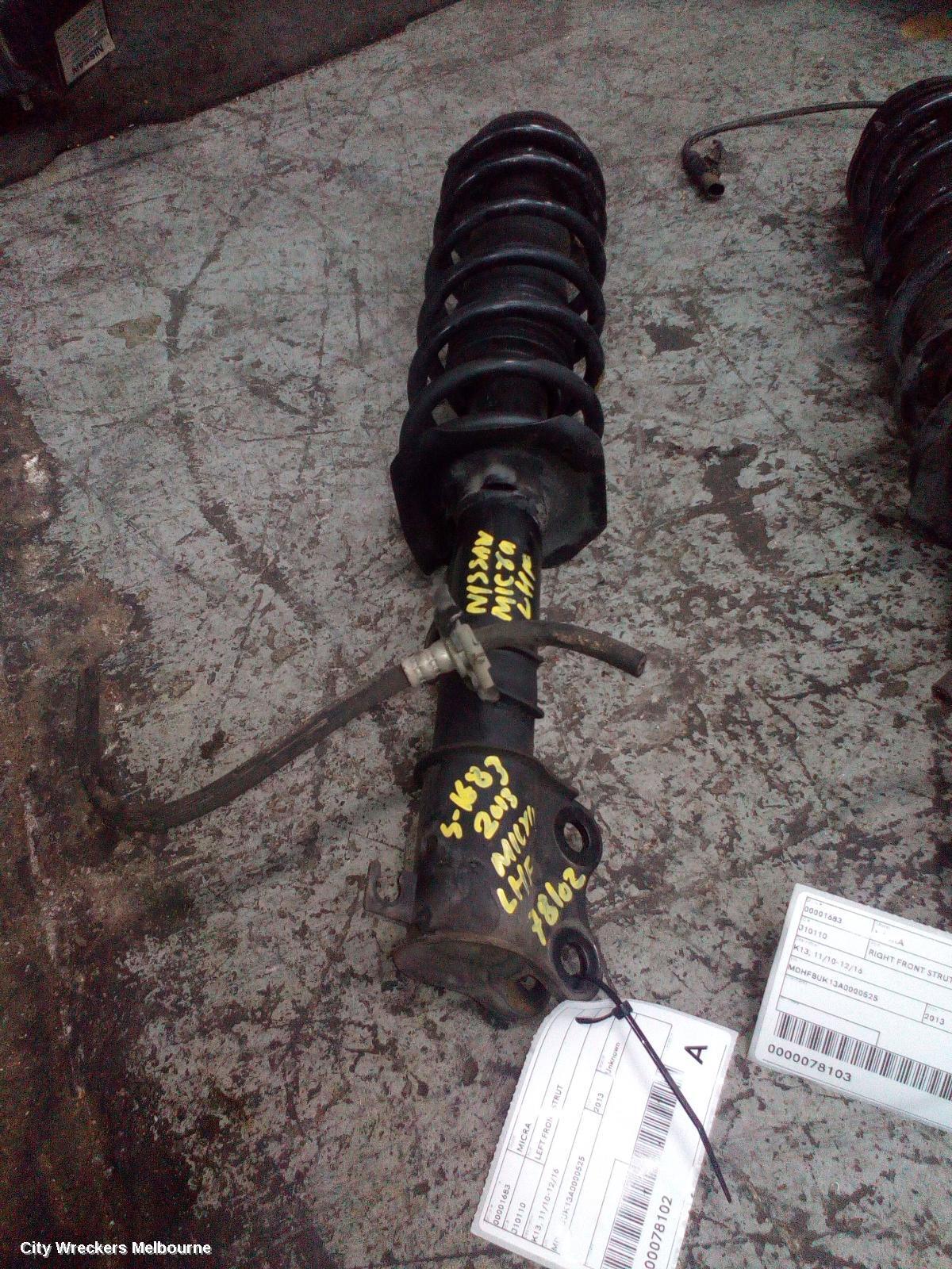 NISSAN MICRA 2013 Left Front Strut