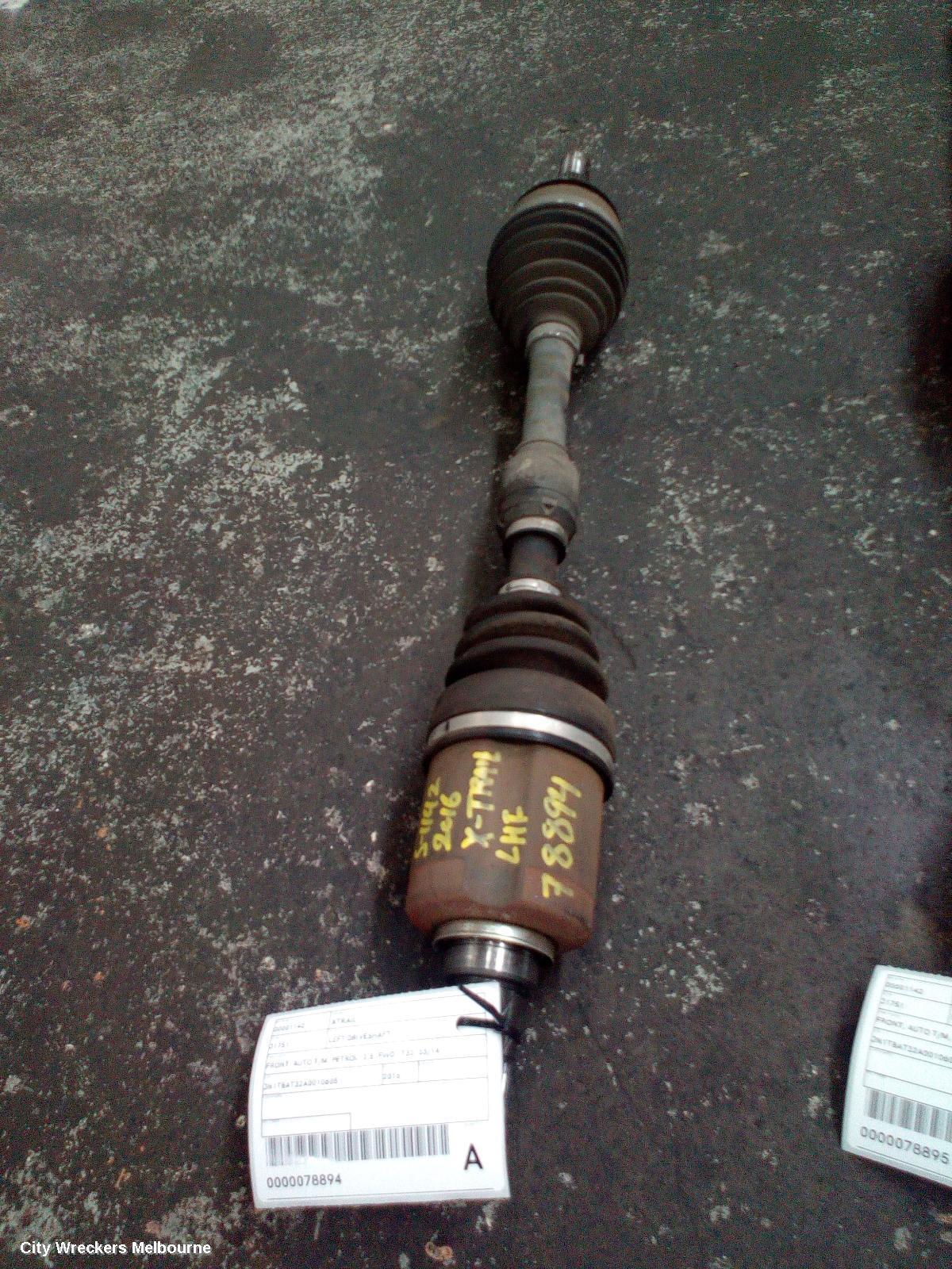 NISSAN XTRAIL 2016 Left Driveshaft