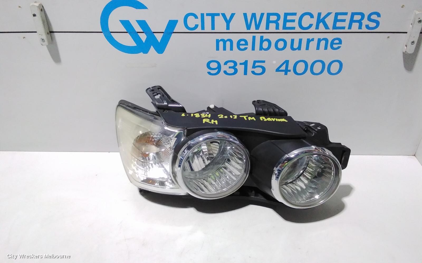 HOLDEN BARINA 2013 Right Headlamp