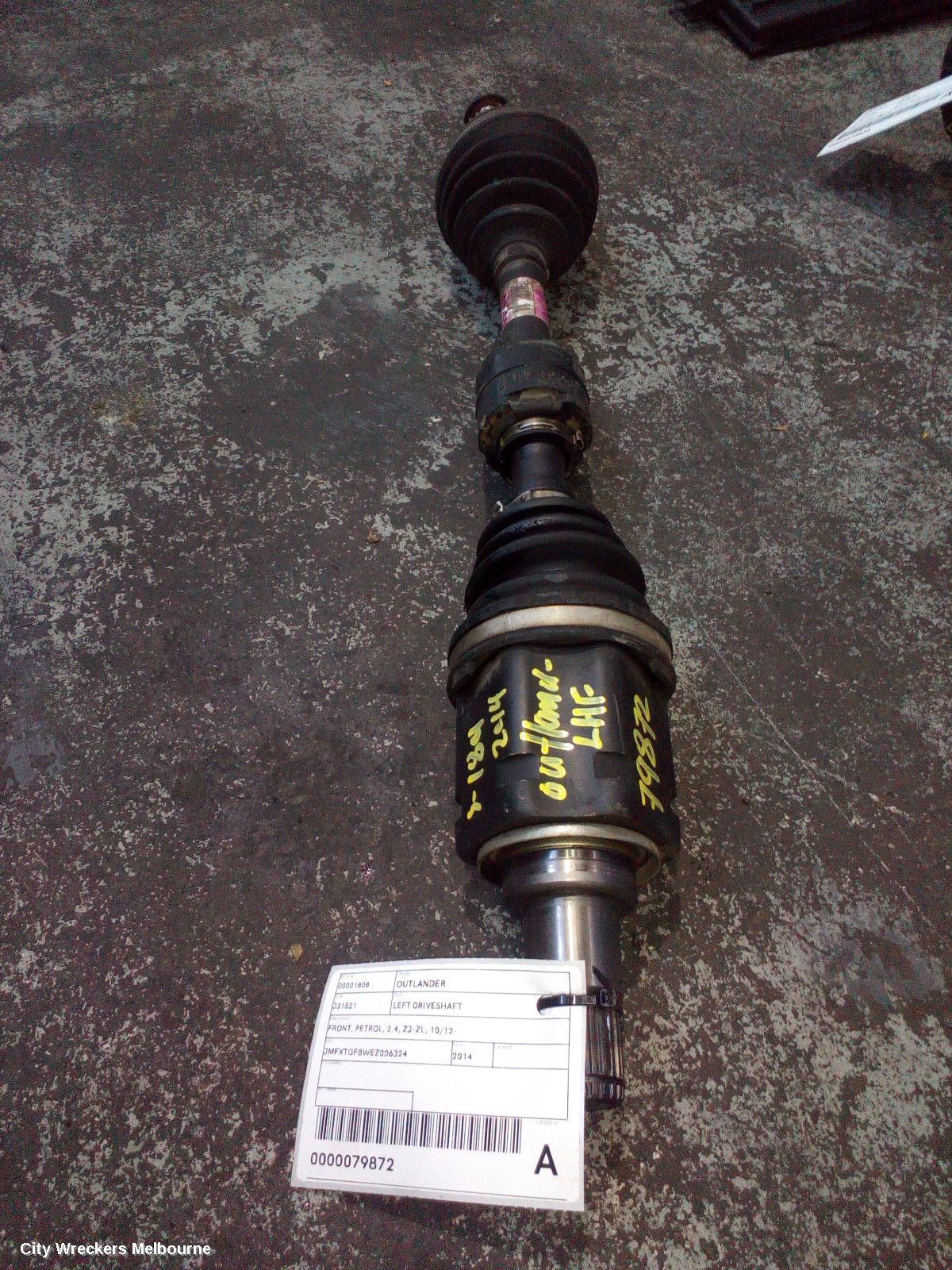 MITSUBISHI OUTLANDER 2014 Left Driveshaft