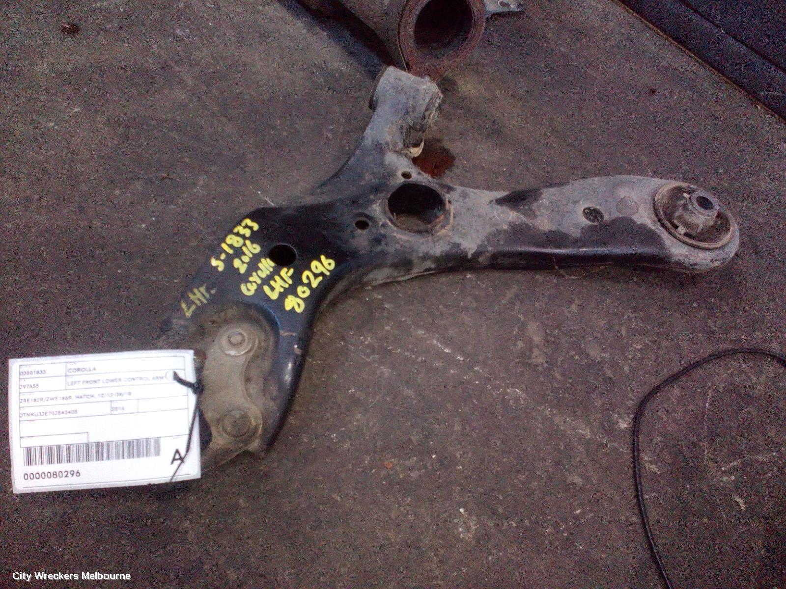 TOYOTA COROLLA 2016 Left Front Lower Control Arm