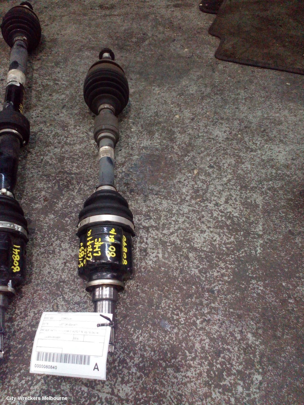 TOYOTA COROLLA 2016 Left Driveshaft