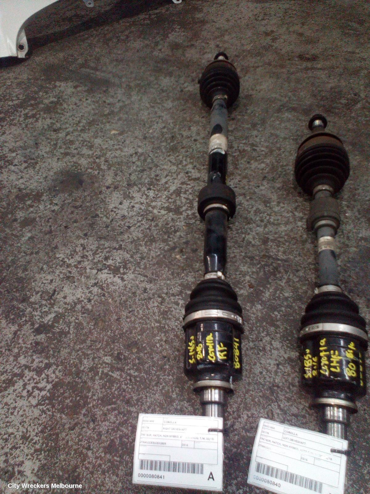 TOYOTA COROLLA 2016 Right Driveshaft