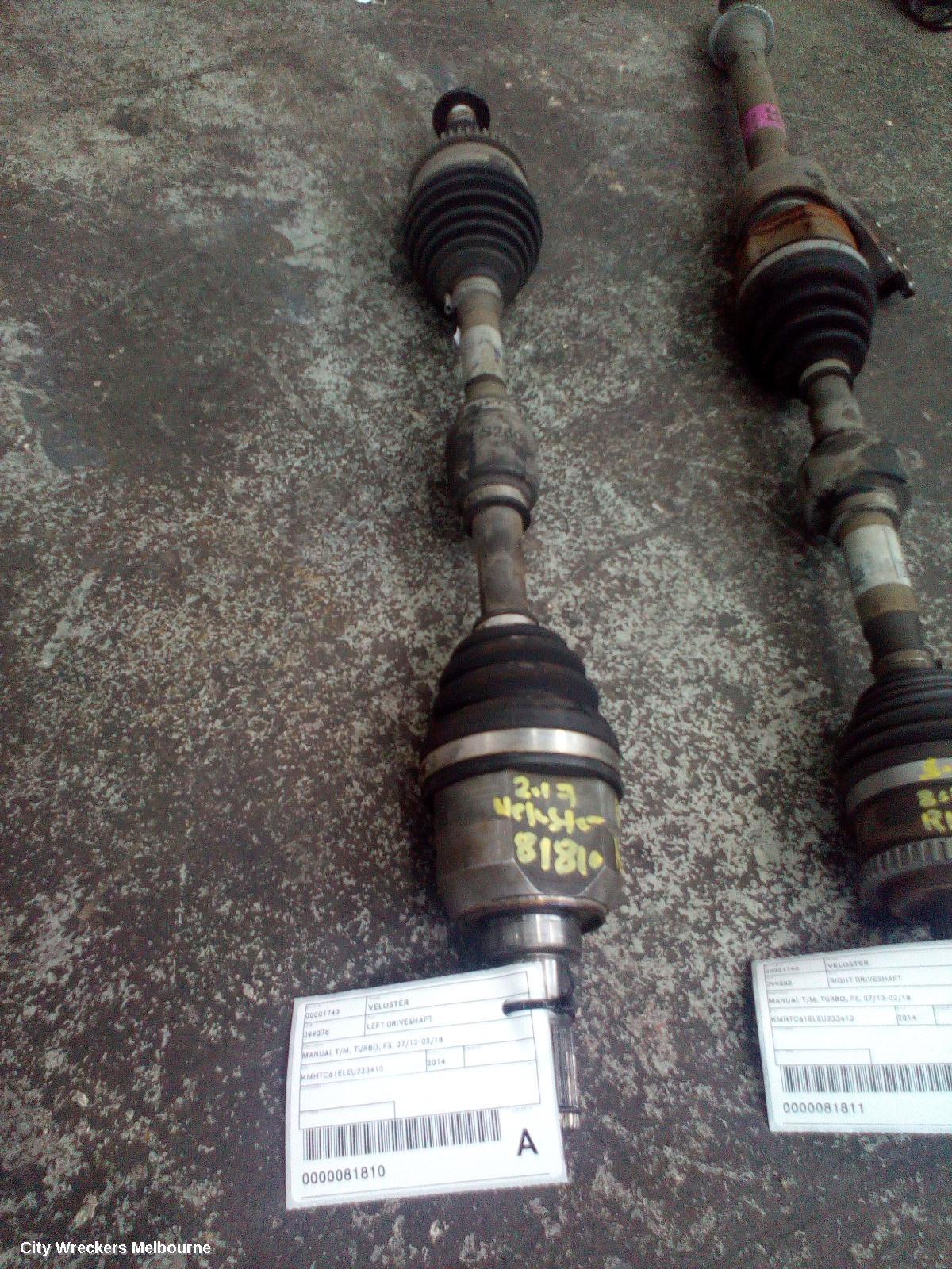 HYUNDAI VELOSTER 2014 Left Driveshaft