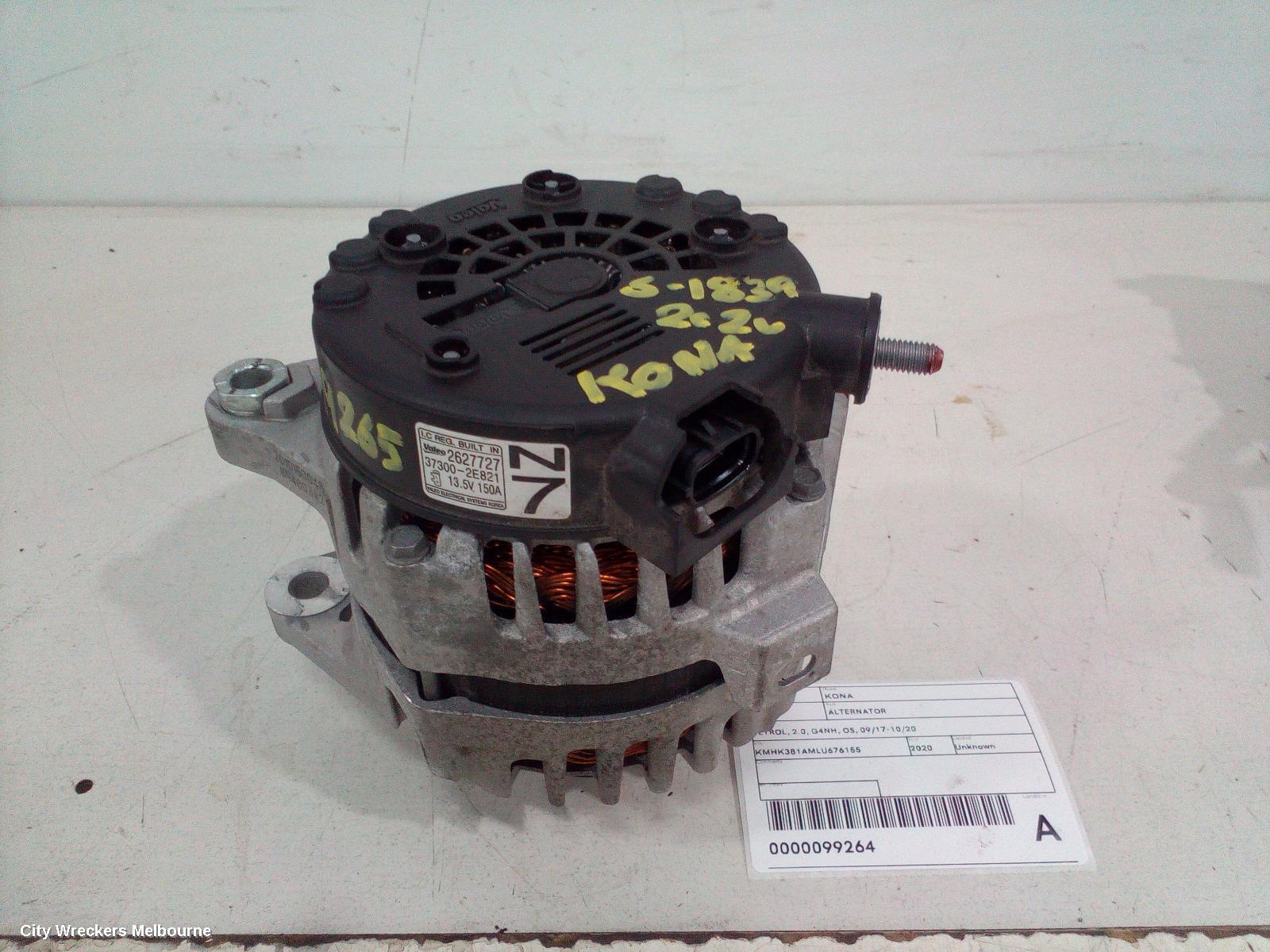 HYUNDAI KONA 2020 Alternator