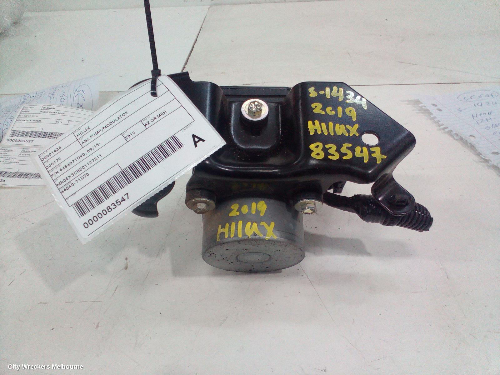 TOYOTA HILUX 2019 Abs Pump/Modulator