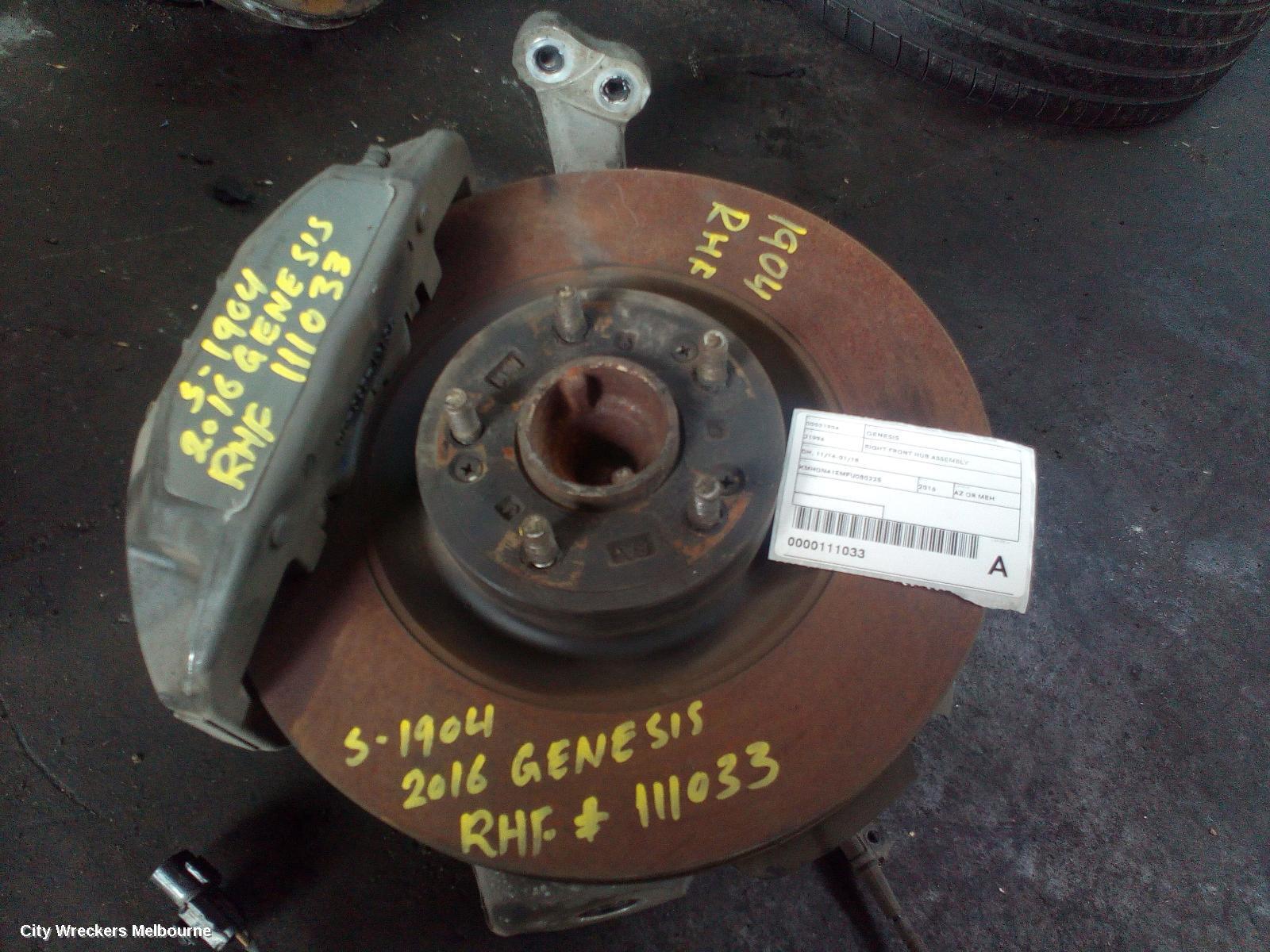 HYUNDAI GENESIS 2016 Right Front Hub Assembly