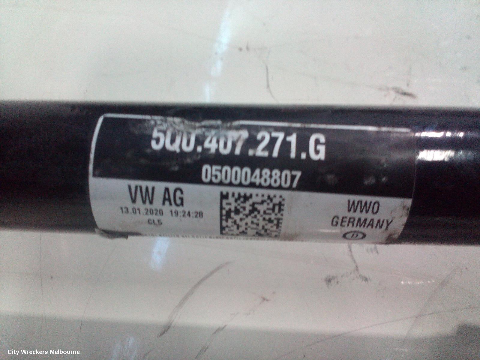 VOLKSWAGEN GOLF 2020 Left Driveshaft