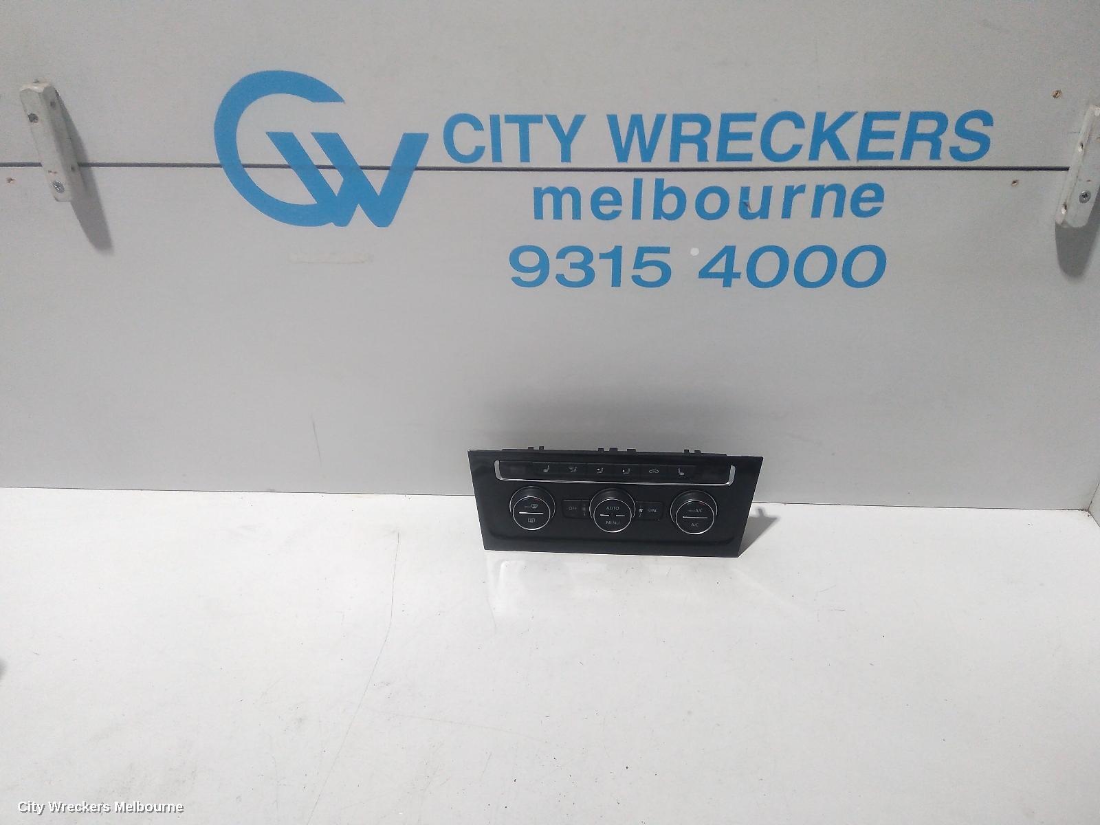 VOLKSWAGEN GOLF 2020 Heater/Ac Controls