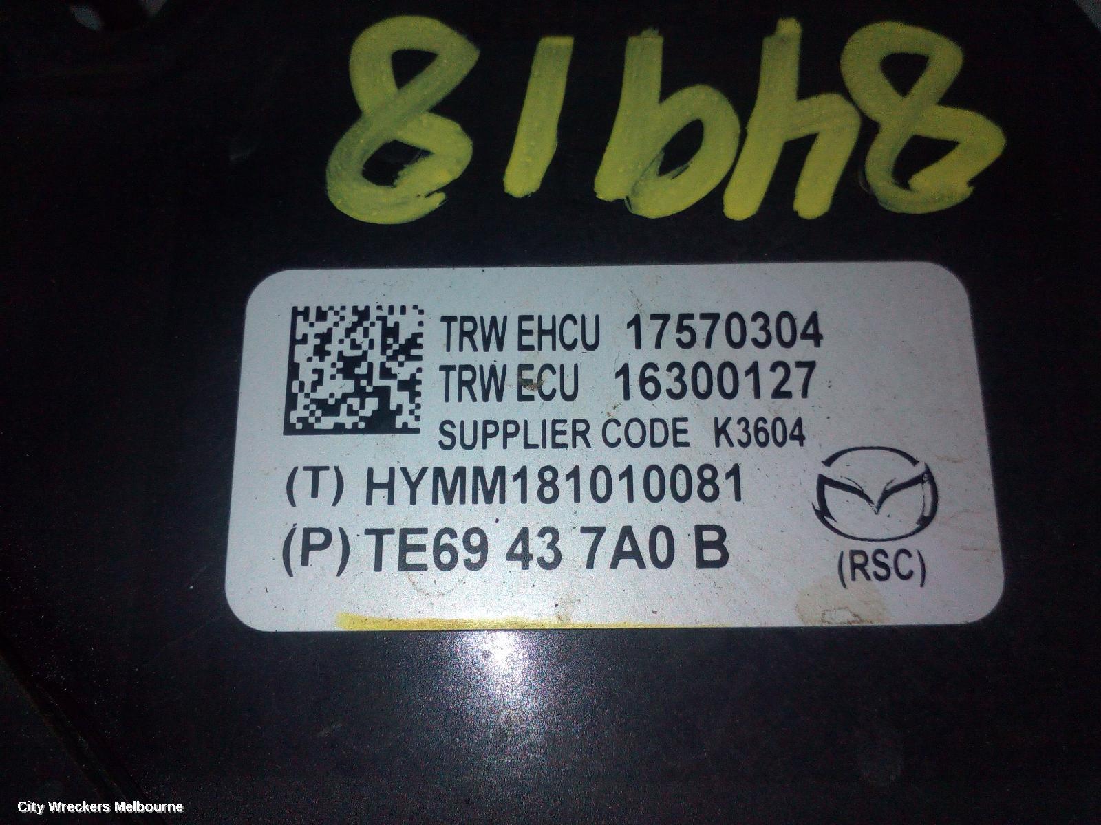 MAZDA CX9 2010 Airbag Module/Sensor