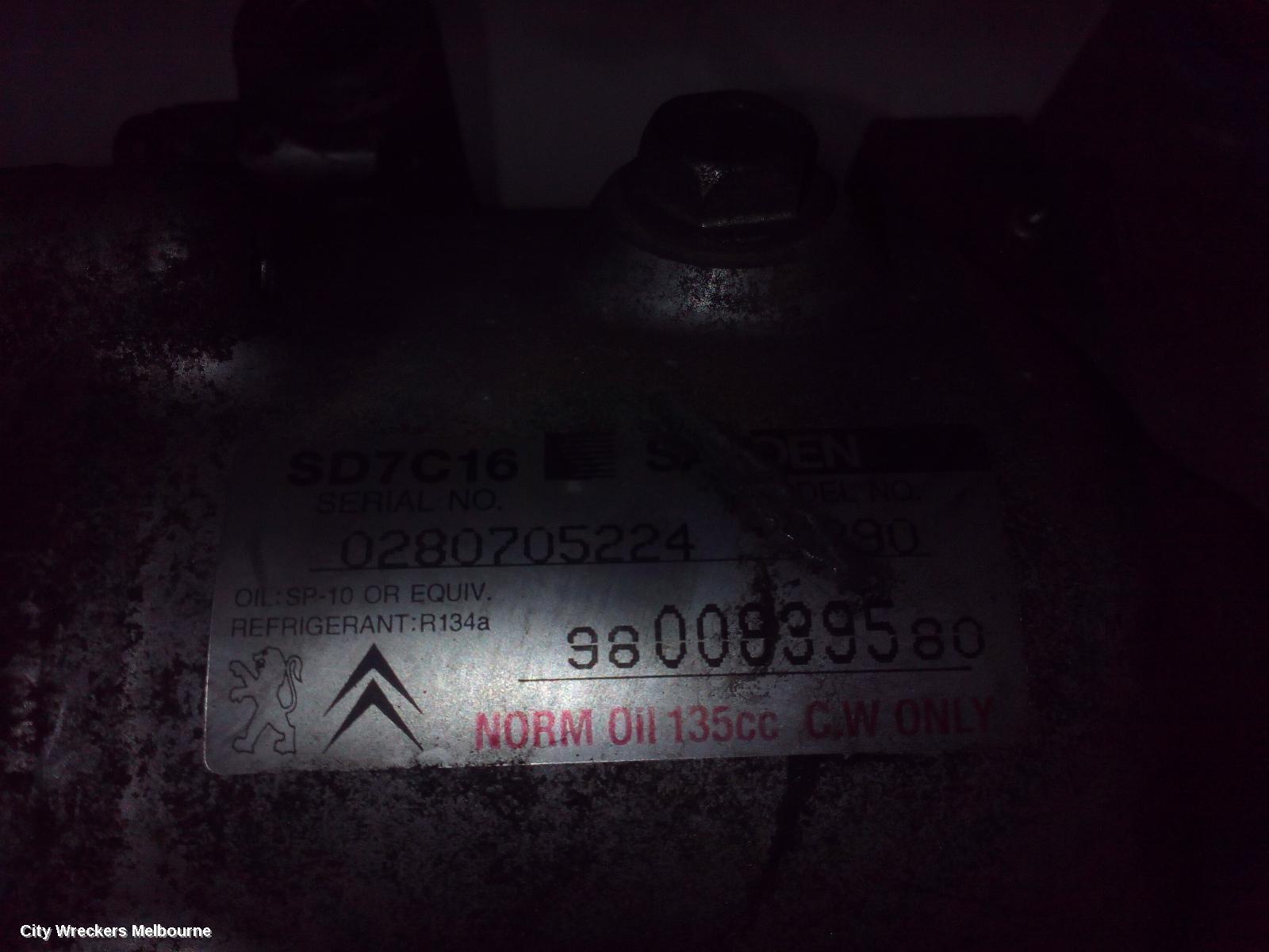 PEUGEOT PARTNER 2012 A/C Compressor