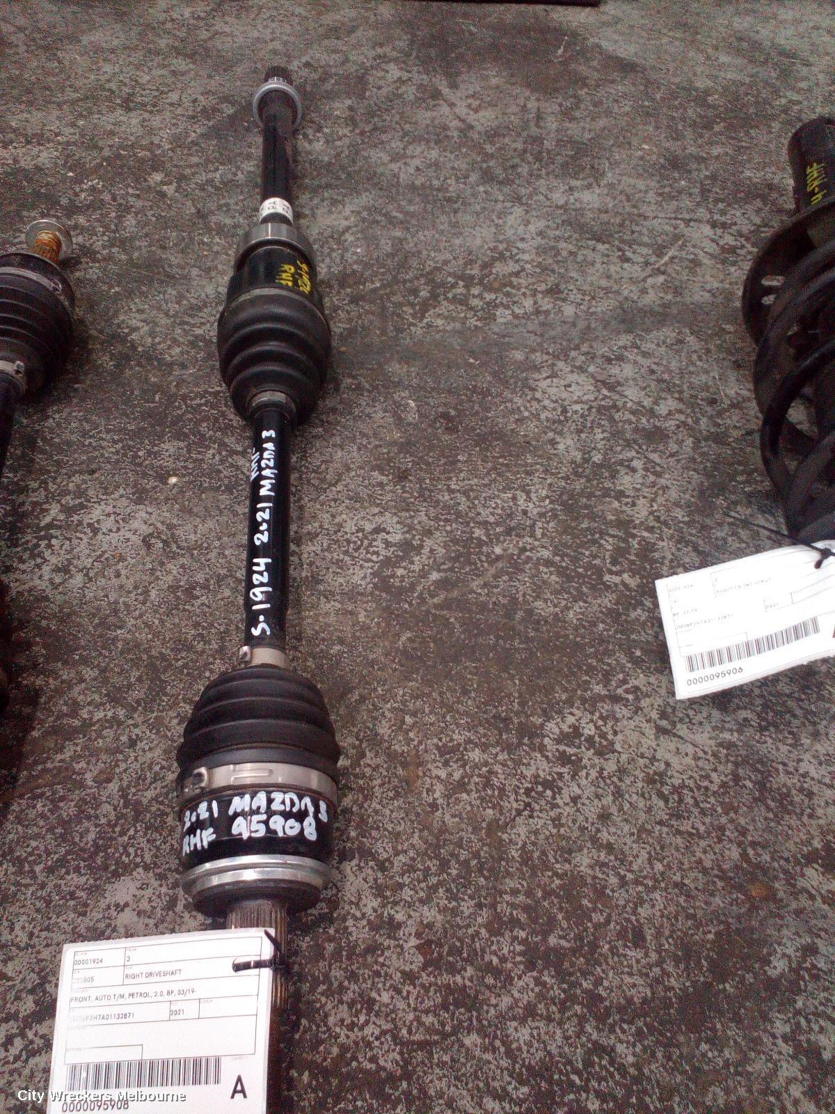 MAZDA 3 2021 Right Driveshaft