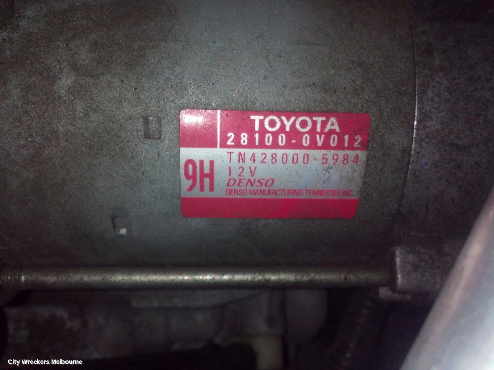 TOYOTA AURION 2014 Starter