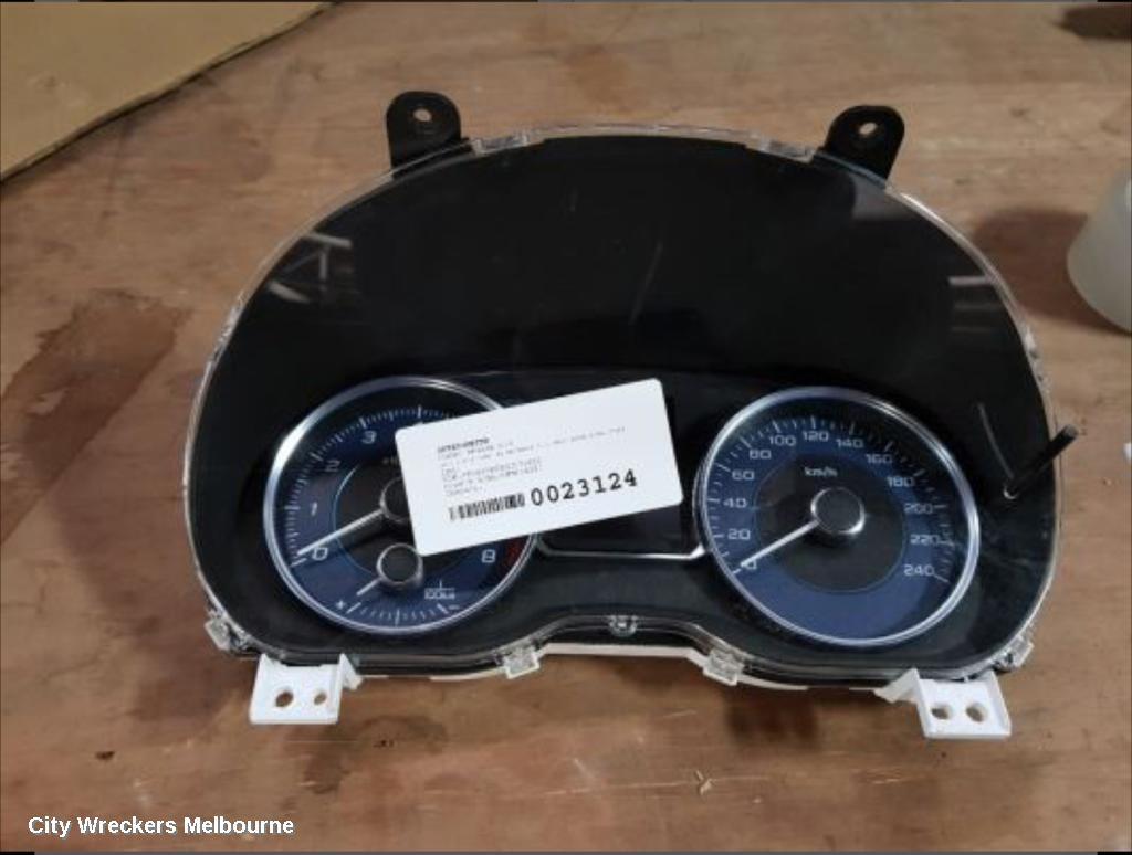 SUBARU IMPREZA 2016 Instrument Cluster