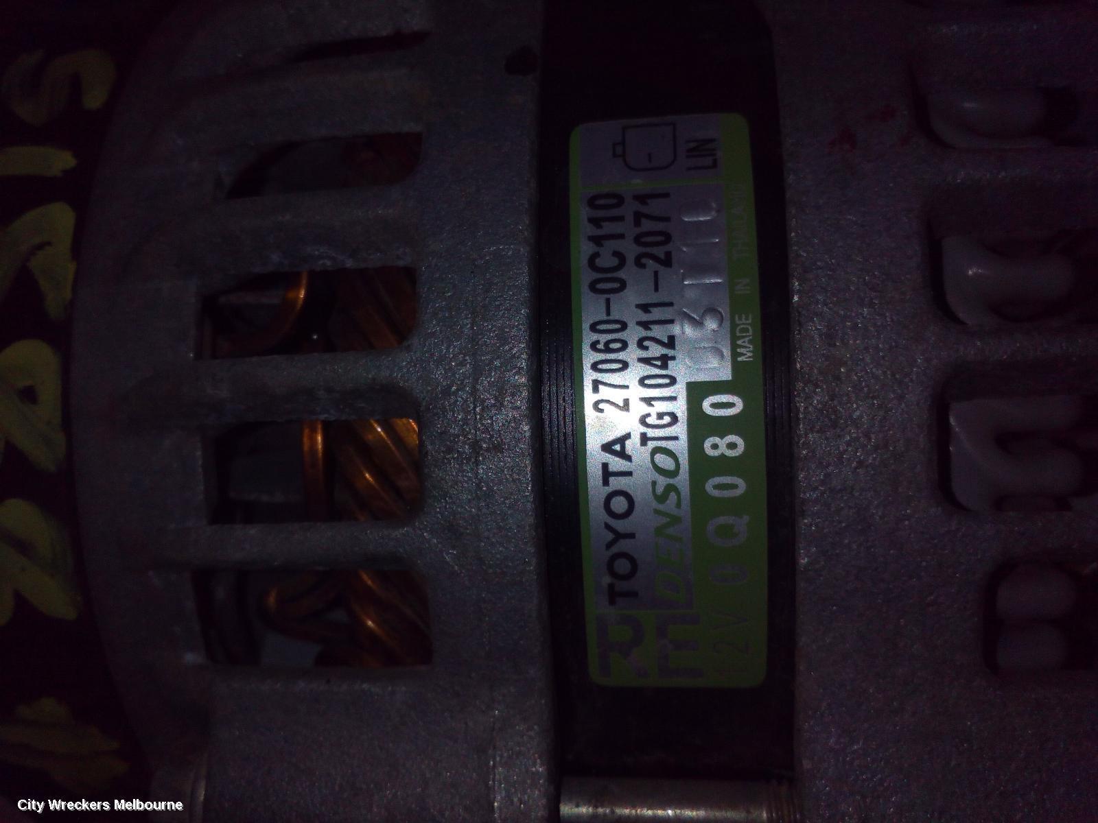 TOYOTA HILUX 2016 Alternator