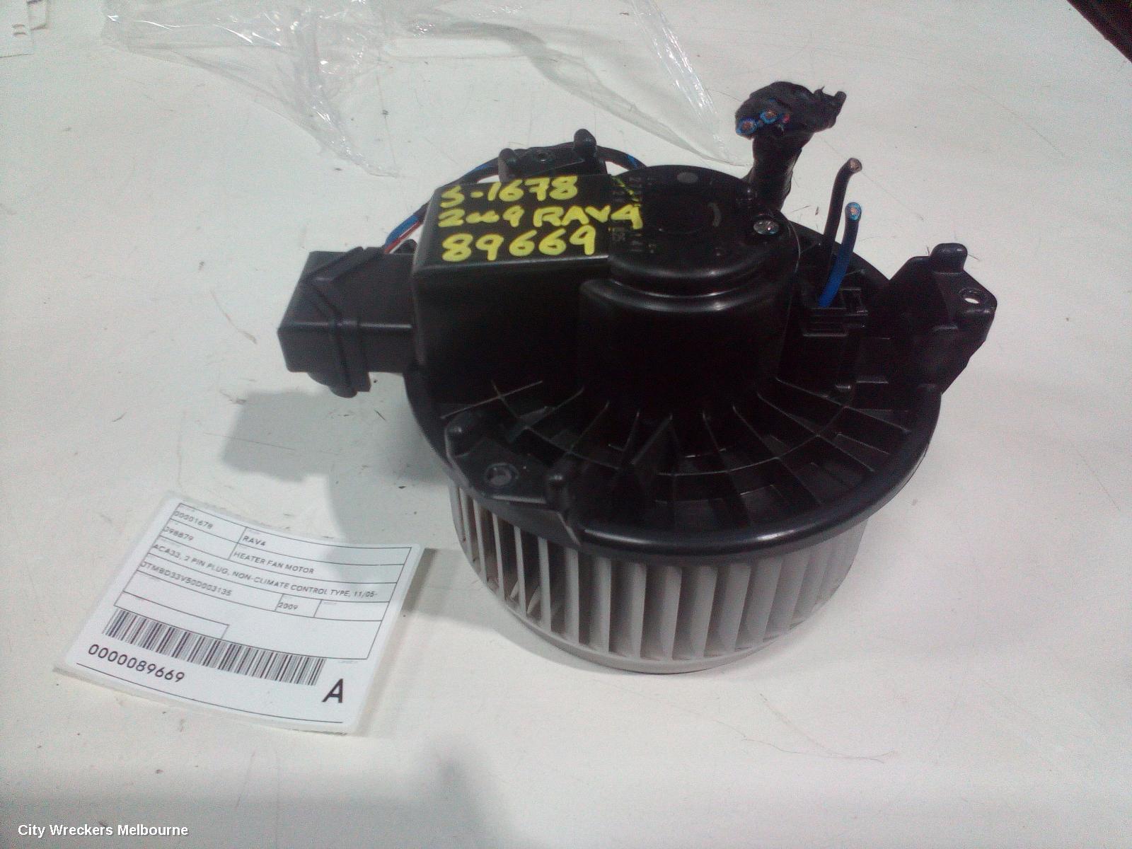 TOYOTA RAV4 2009 Heater Fan Motor