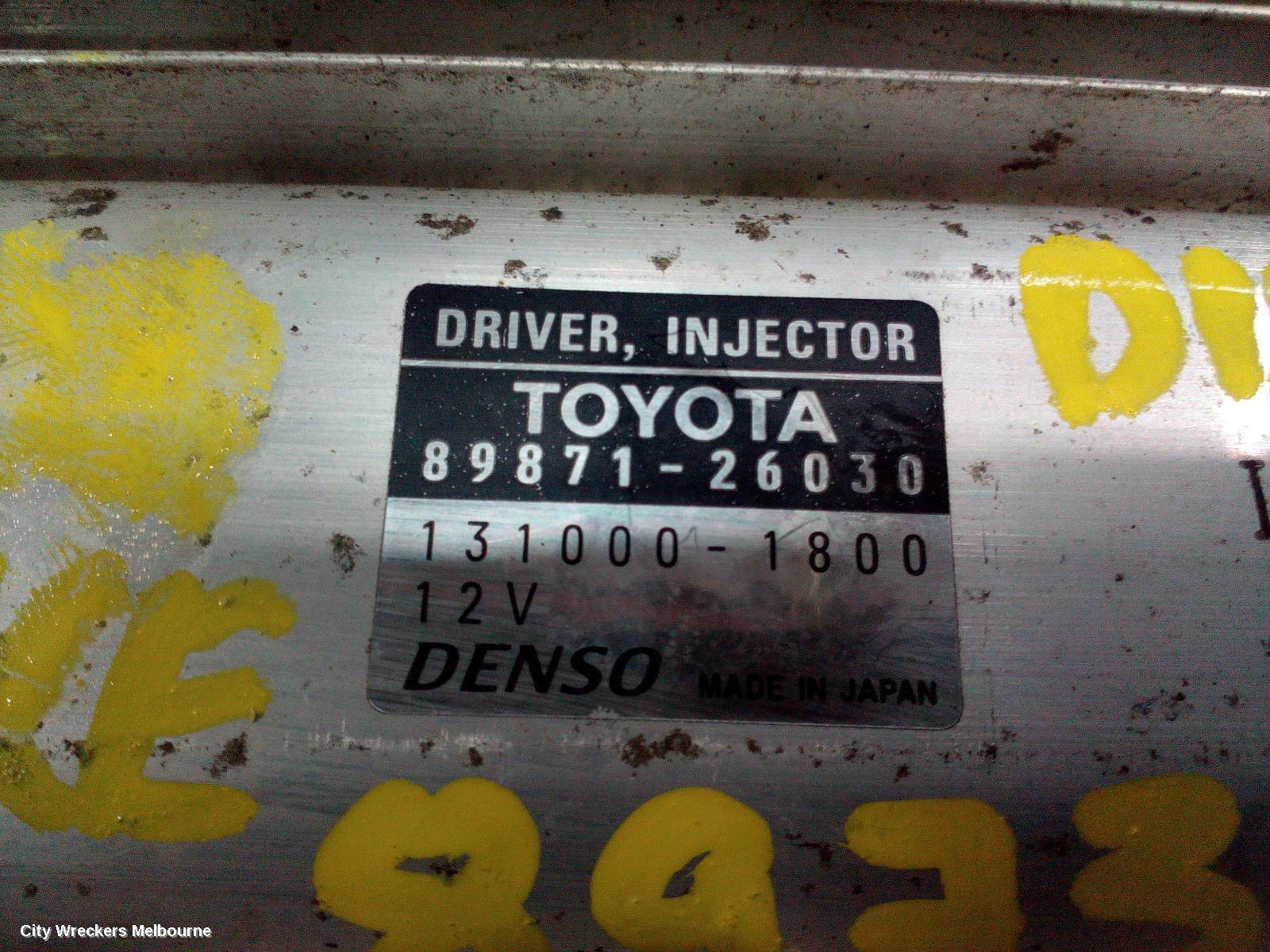 TOYOTA HIACE 2018 Fuel Injector