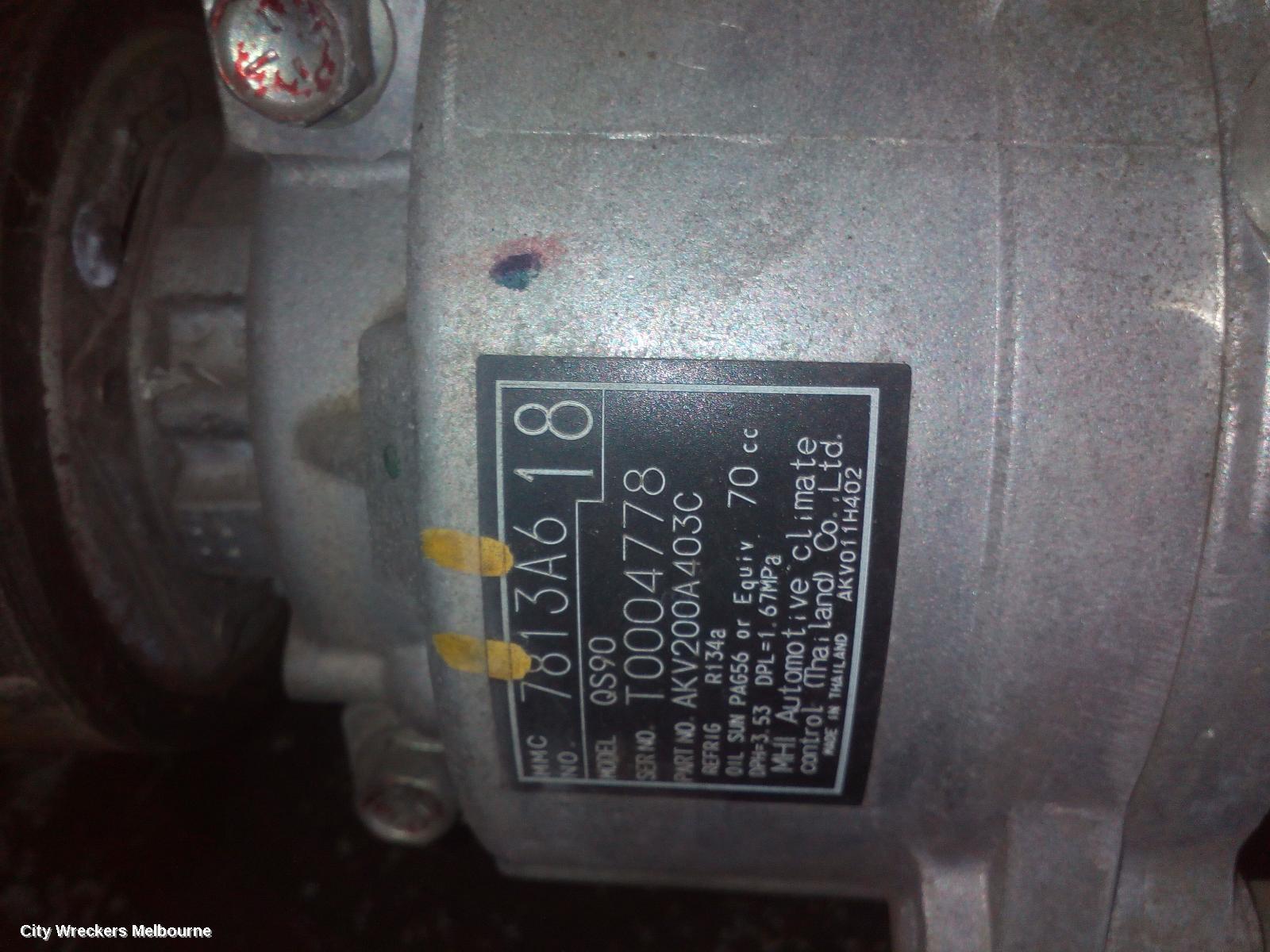 MITSUBISHI OUTLANDER 2013 A/C Compressor