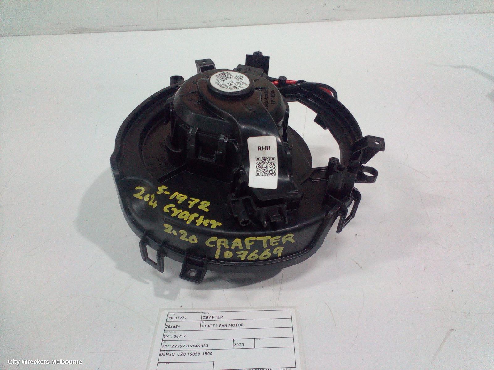 VOLKSWAGEN CRAFTER 2020 Heater Fan Motor