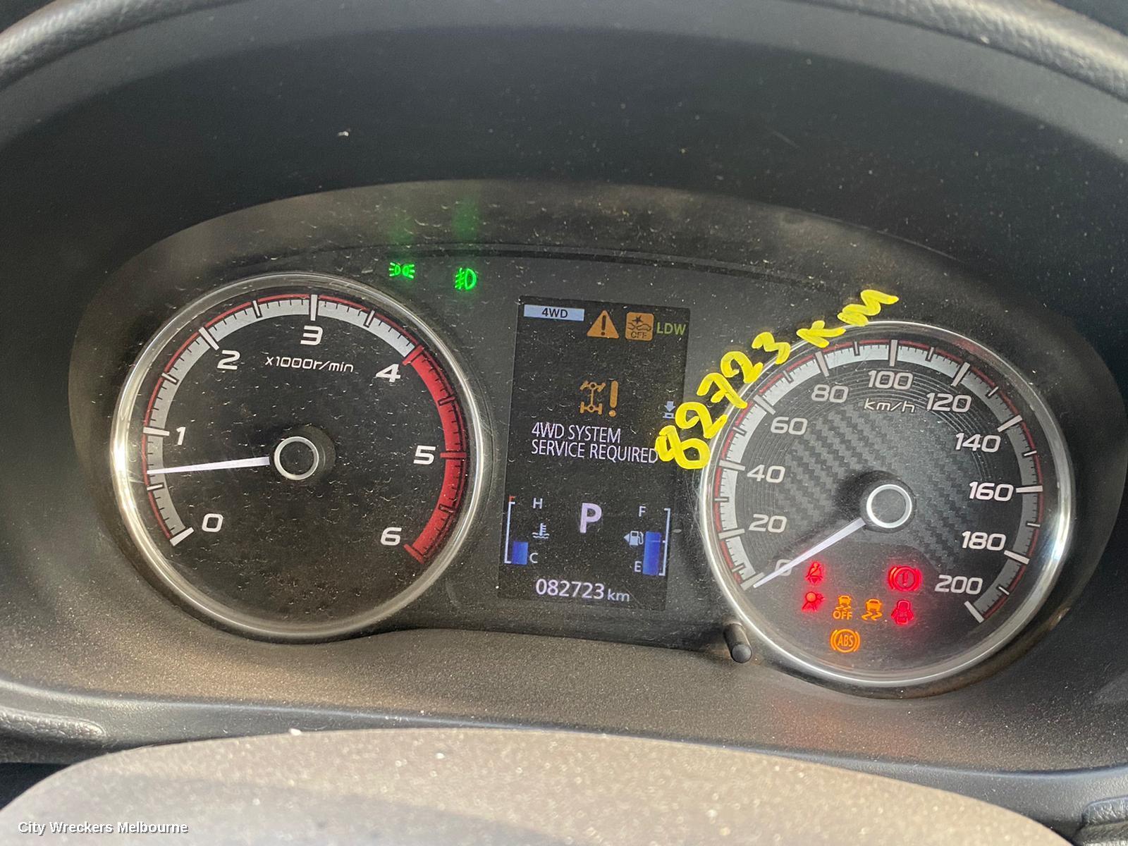 MITSUBISHI TRITON 2019 Instrument Cluster