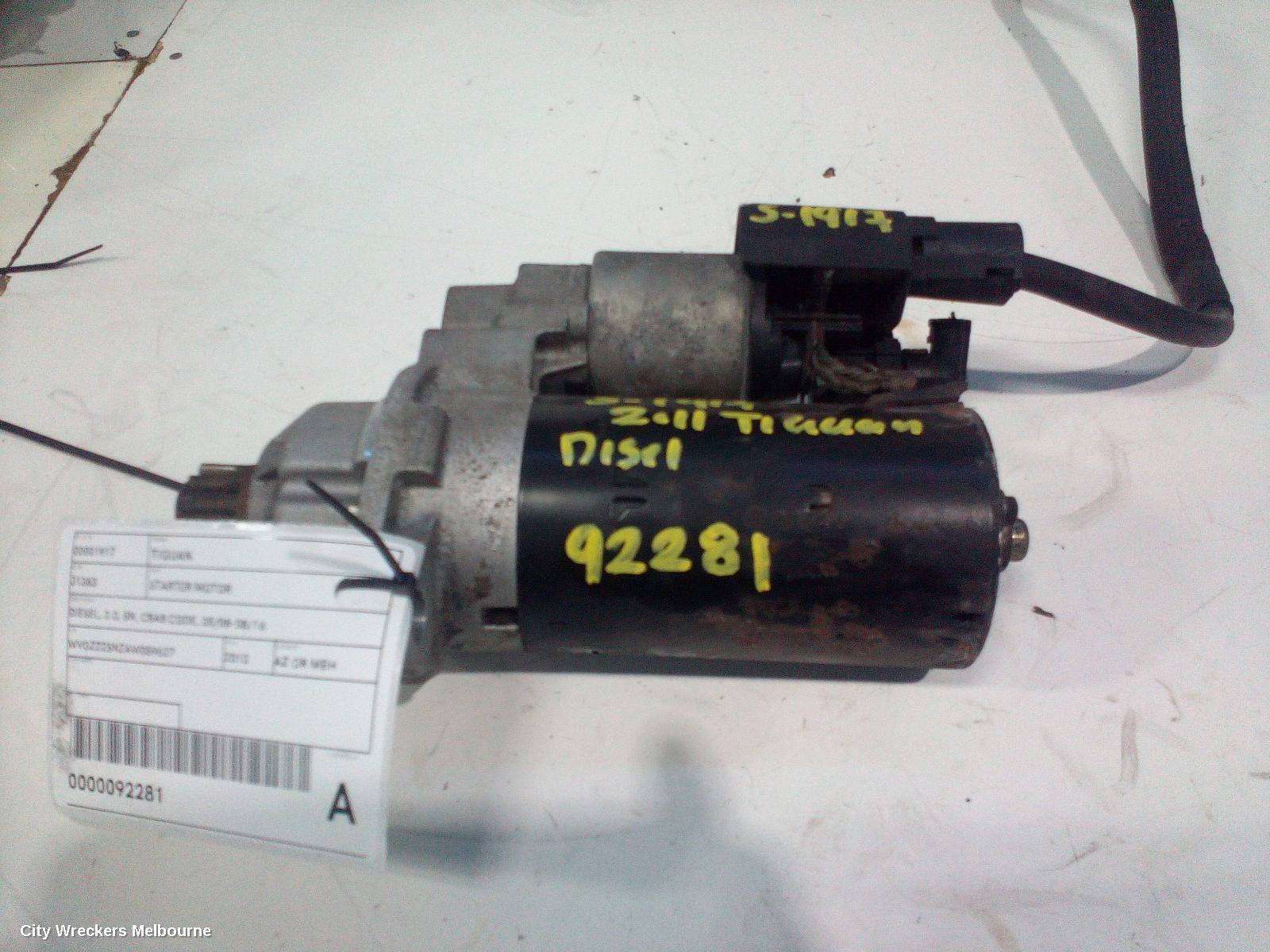 VOLKSWAGEN TIGUAN 2010 Starter