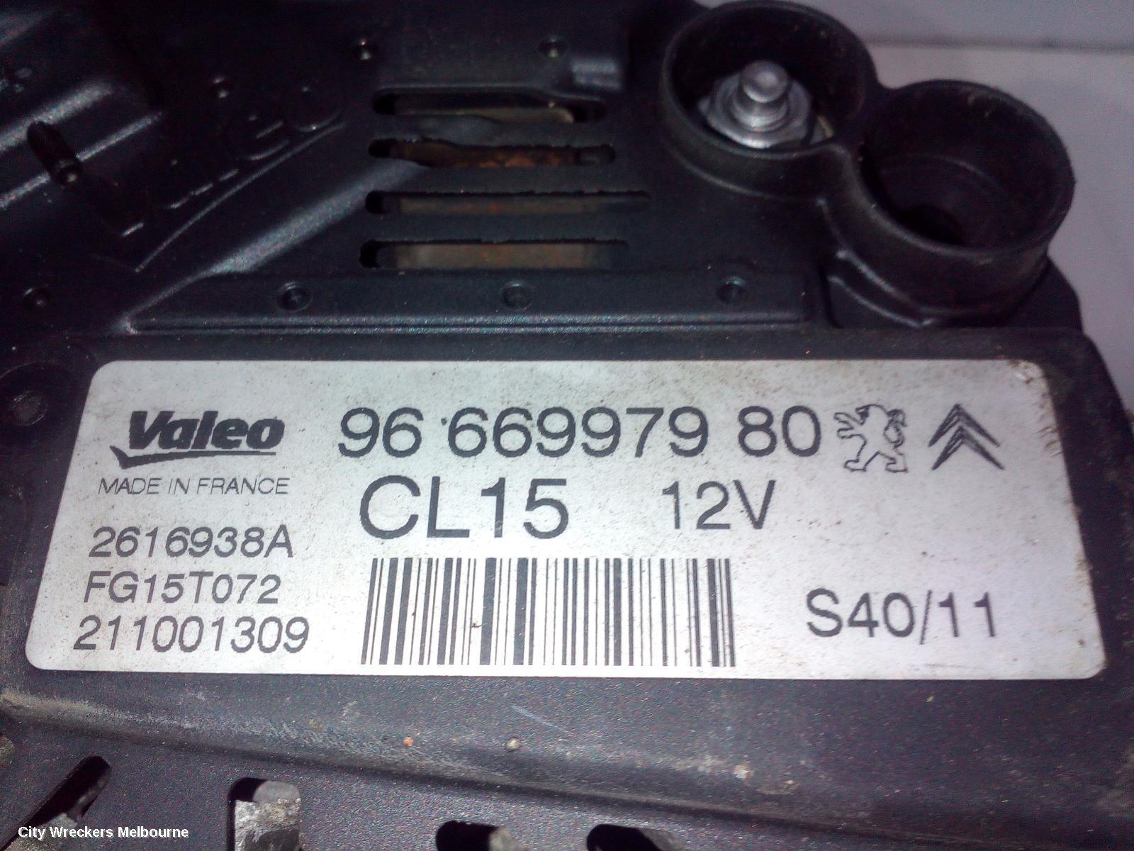 PEUGEOT 308 2012 Alternator