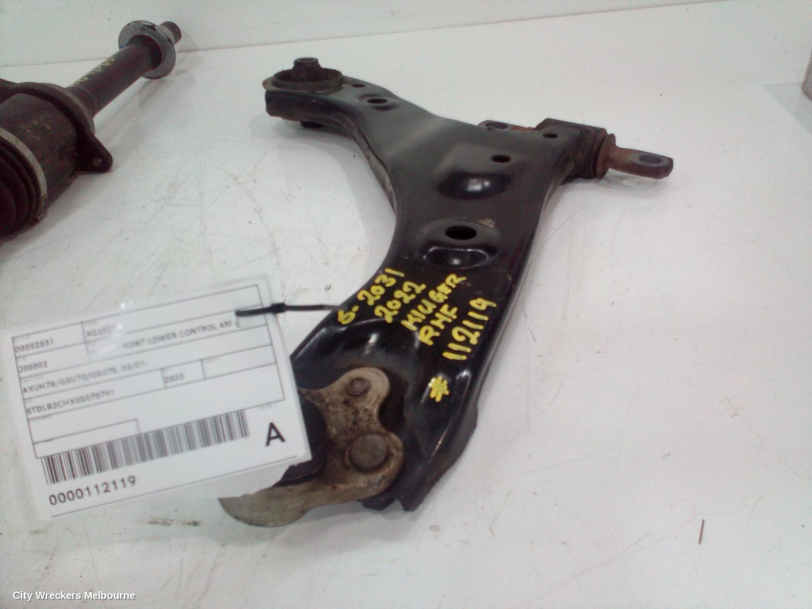 TOYOTA KLUGER 2022 Right Front Lower Control Arm